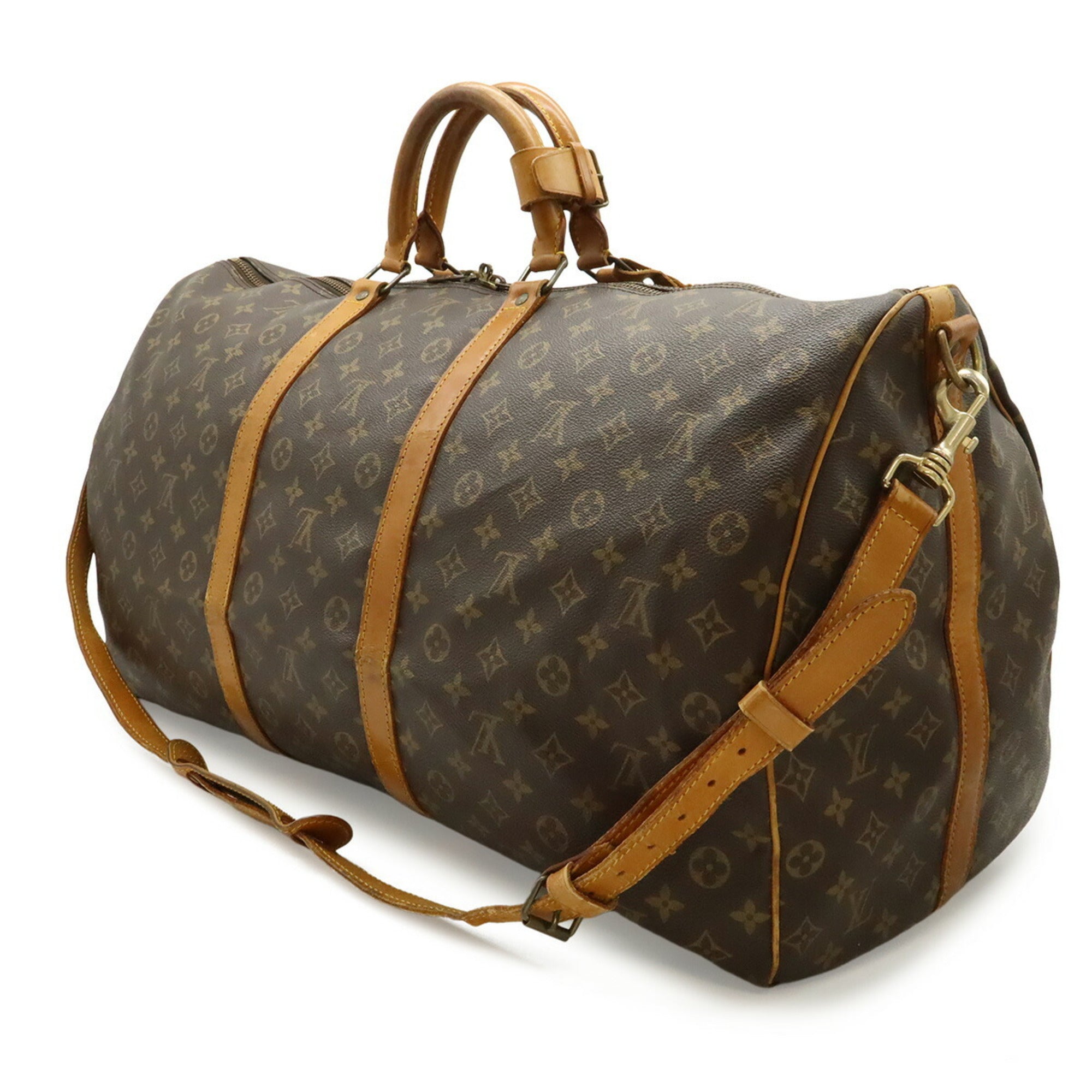 Louis Vuitton Brown Monogram Boston Bag Shoulder Bag (Pre-Owned)