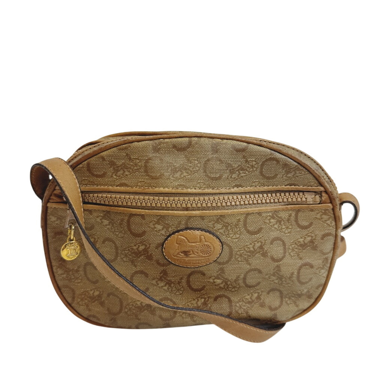 Celine Brown Pvc Leather Pochette Shoulder Bag (Pre-Owned)