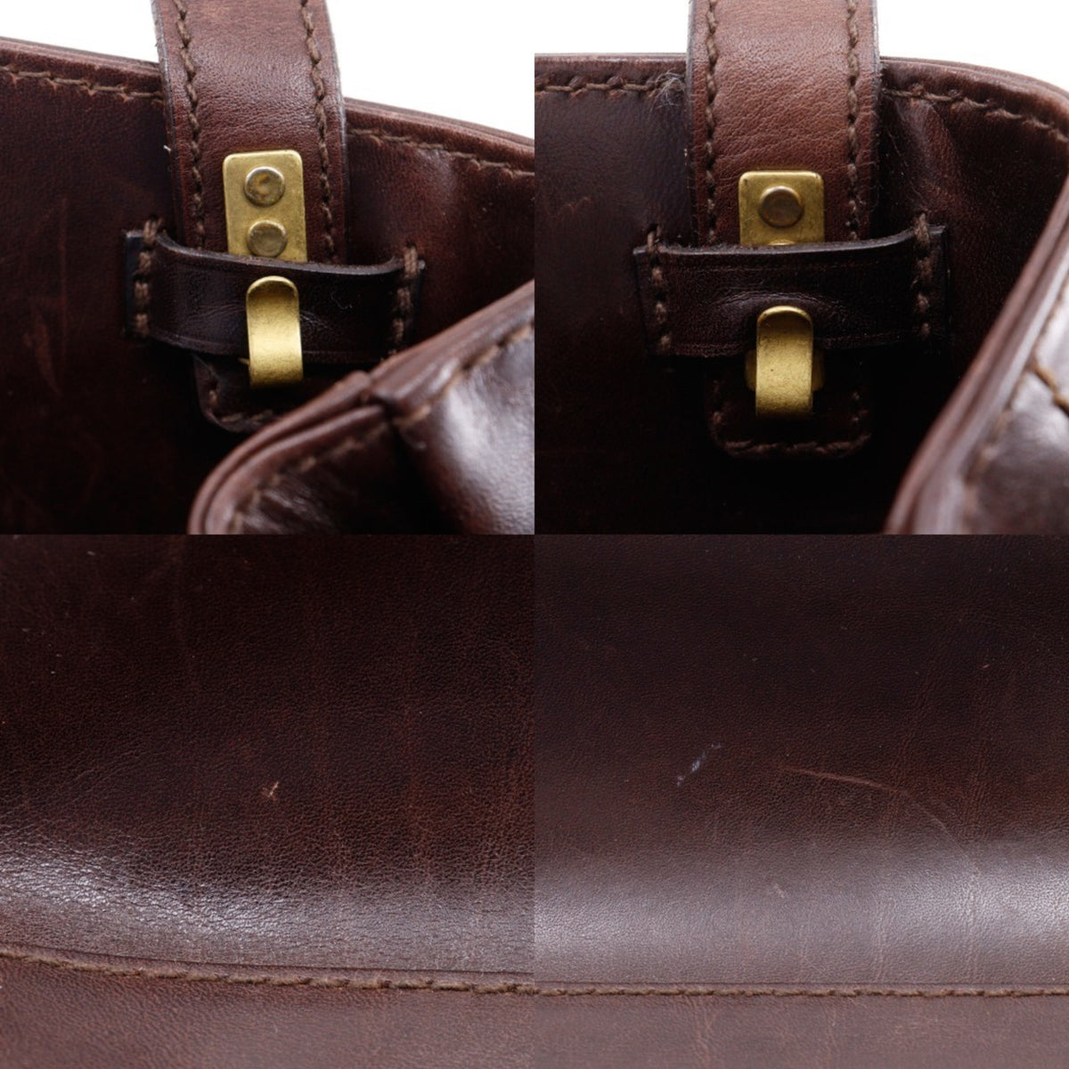 Bally Brown Leather Tote Bag (Pre-Owned)