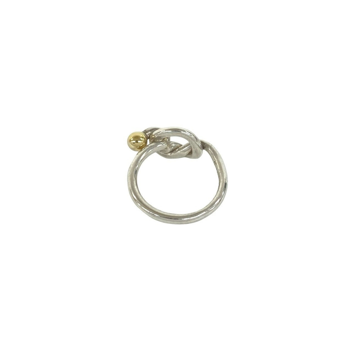 Tiffany Gold Silver Yellow Gold (18K) Silver 925 Band Ring (Pre-Owned)