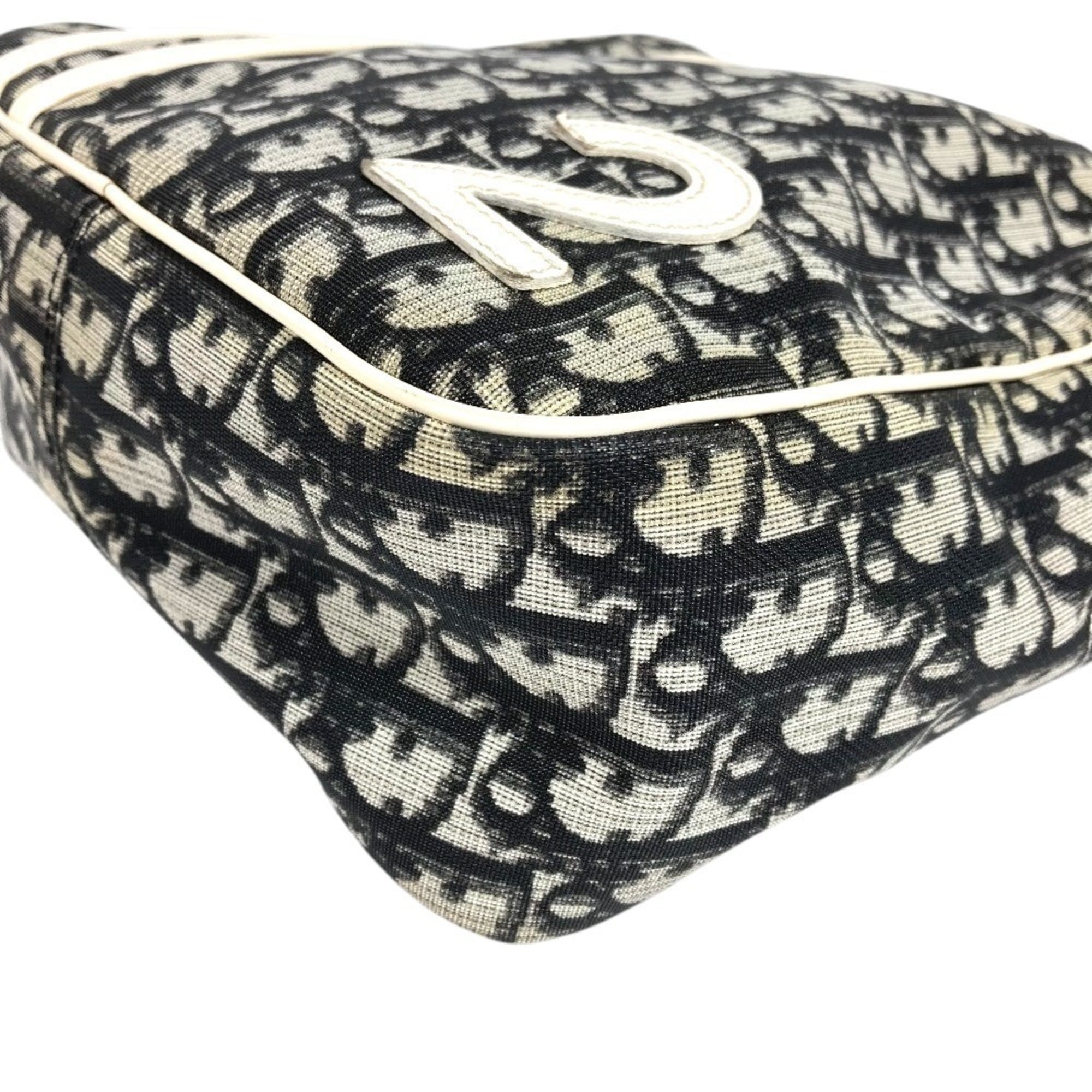 Christian Dior Black White Trotter Pochette Shoulder Bag (Pre-Owned)