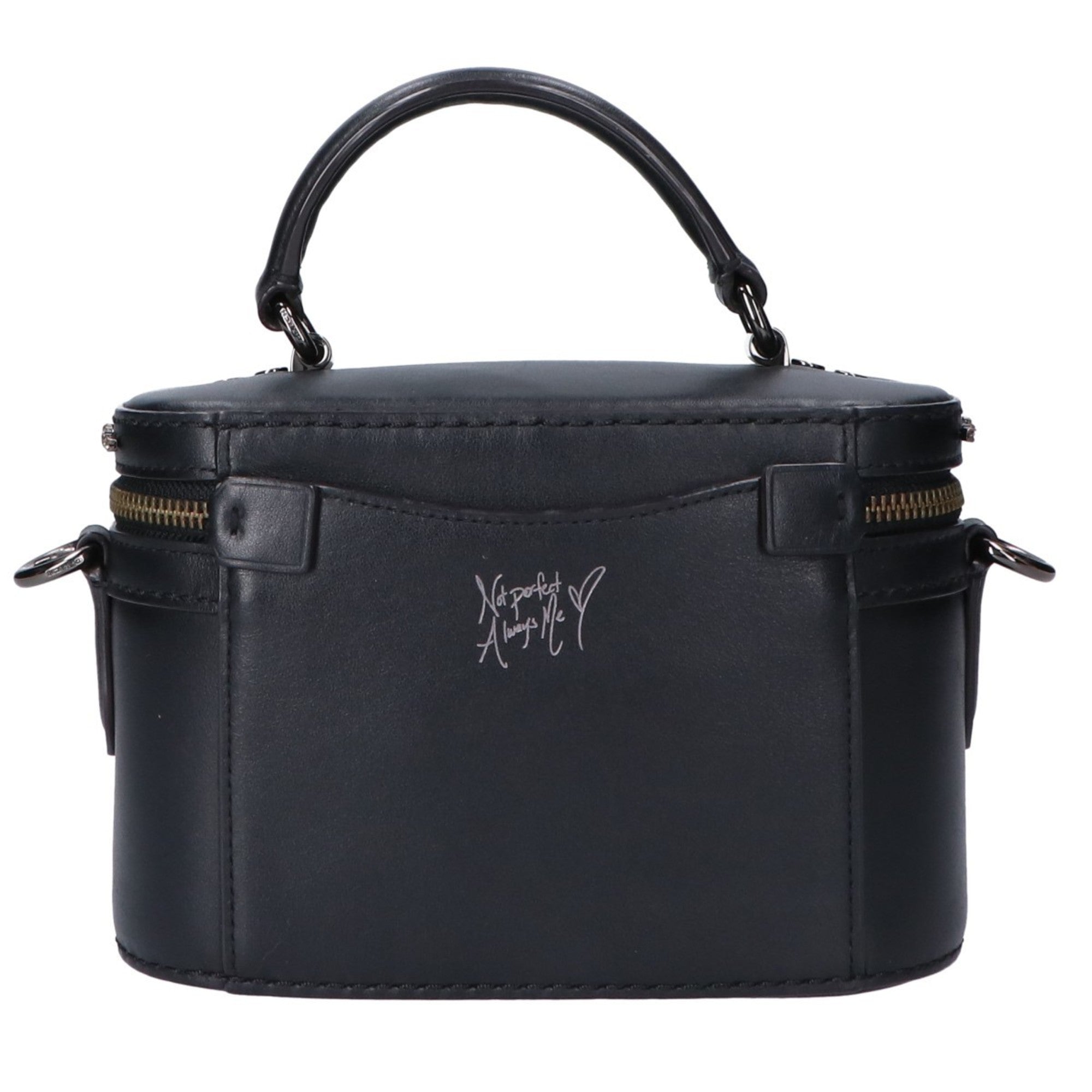 Coach Black Leather Handbag (Pre-Owned)