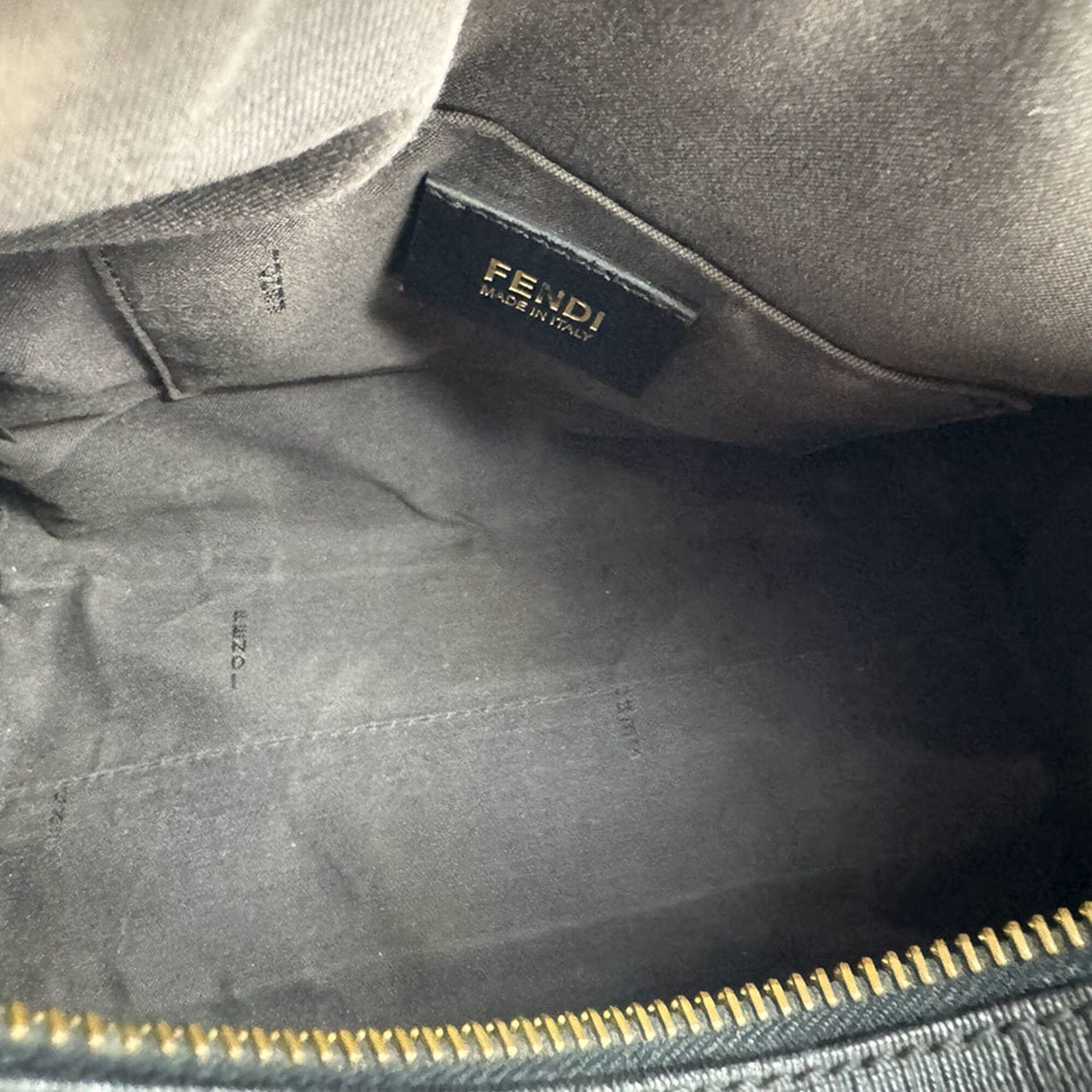 Fendi Black Pvc Leather Handbag (Pre-Owned)
