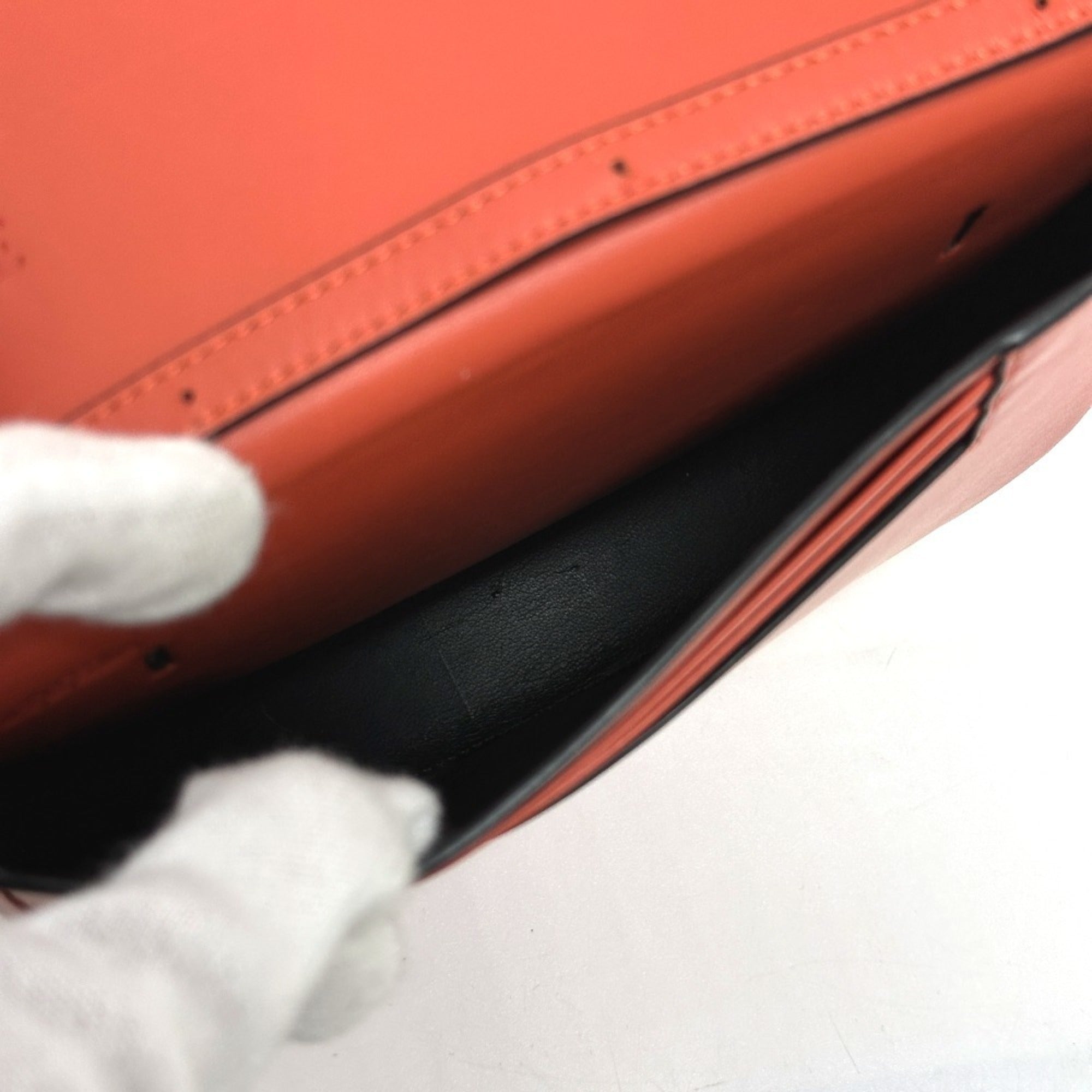 Loewe Orange Leather Shoulder Bag (Pre-Owned)