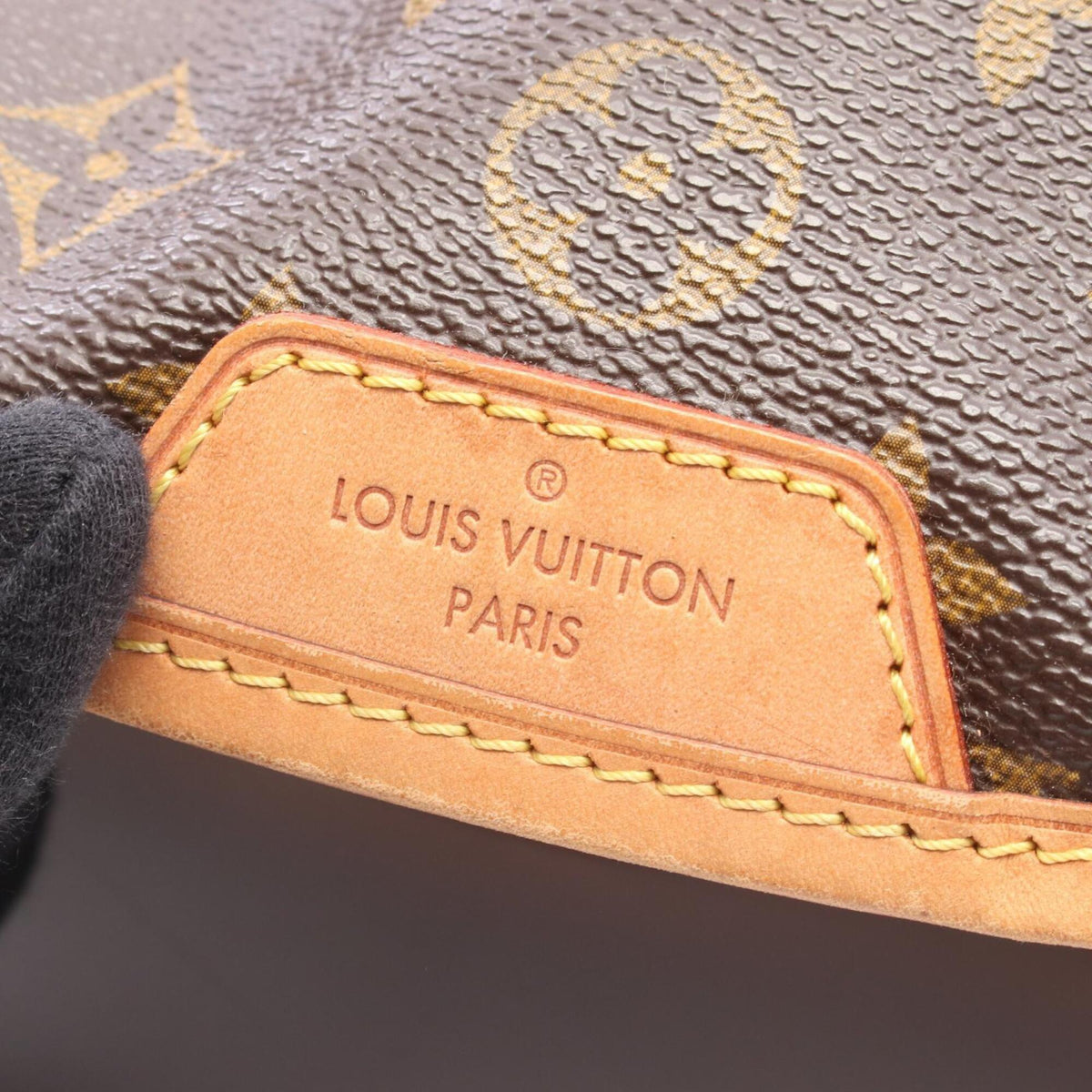 Louis Vuitton Brown Monogram Coated Canvas Leather Handbag Shoulder Bag (Pre-Owned)
