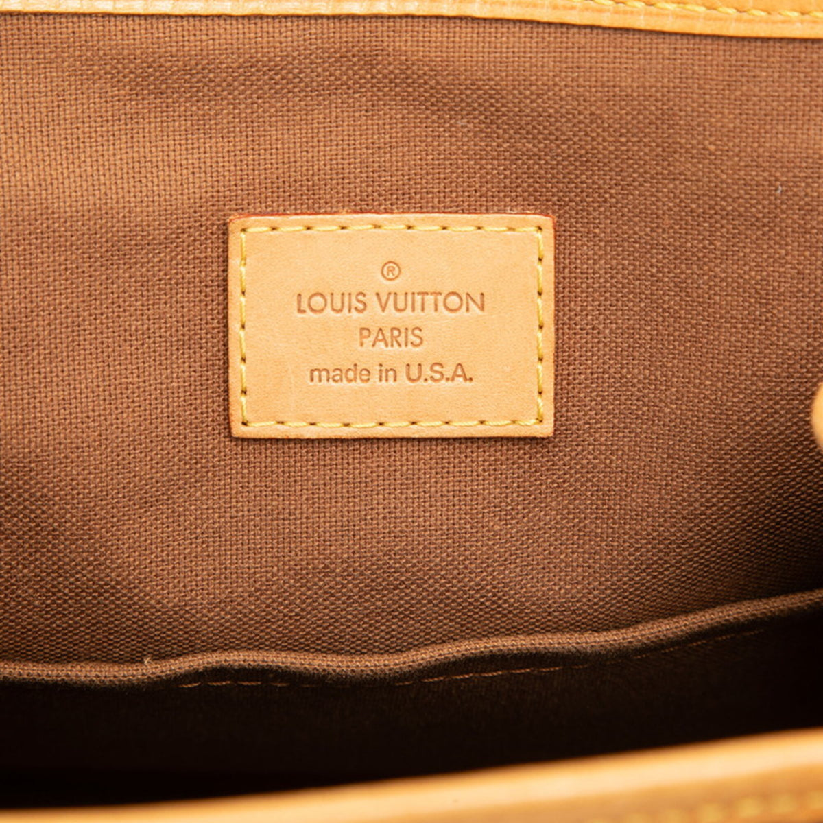 Louis Vuitton Brown Monogram Pvc Leather Handbag Tote Bag (Pre-Owned)