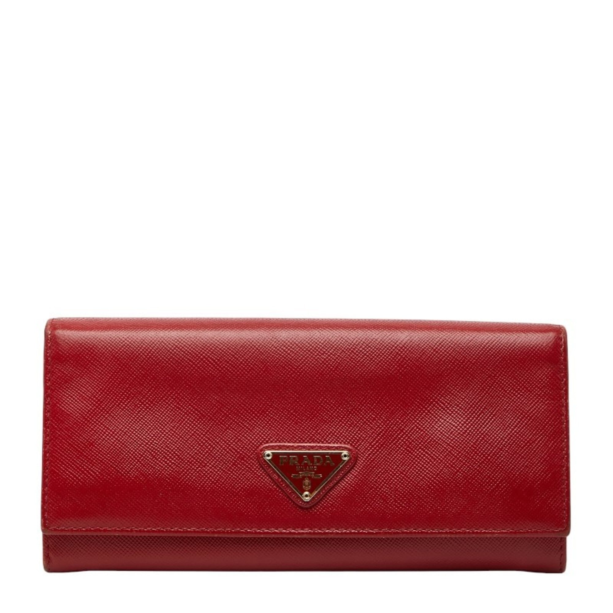 Prada Red Color Leather Coin Purse/Coin Case (Pre-Owned)