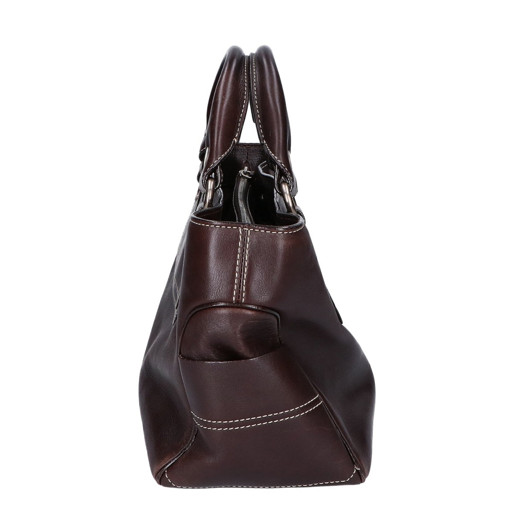 Celine Dark Brown Leather Handbag (Pre-Owned)