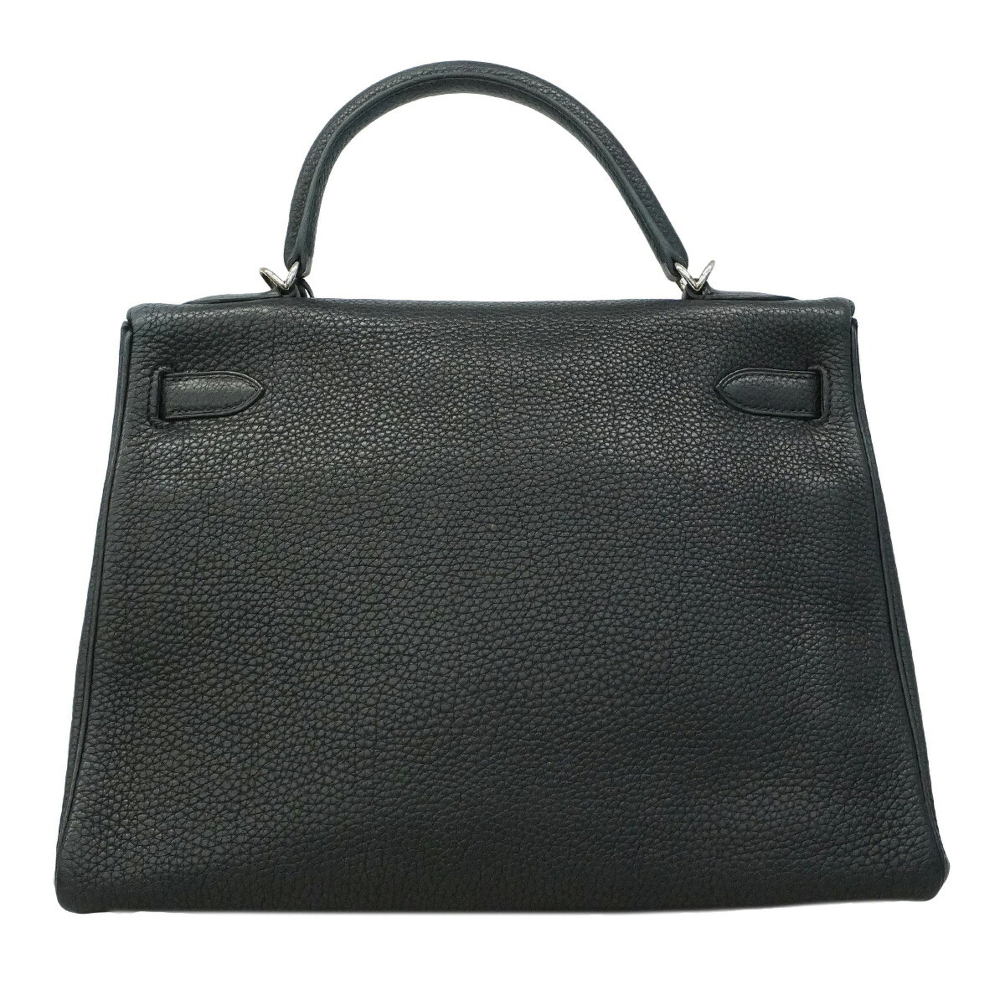 Hermes Black Togo Leather Handbag (Pre-Owned)