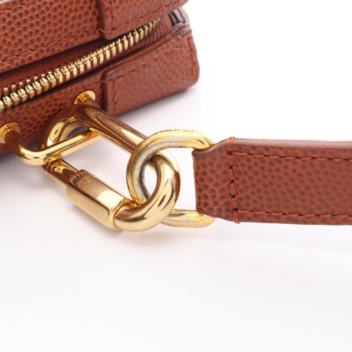 Louis Vuitton Brown Leather Handbag Shoulder Bag (Pre-Owned)