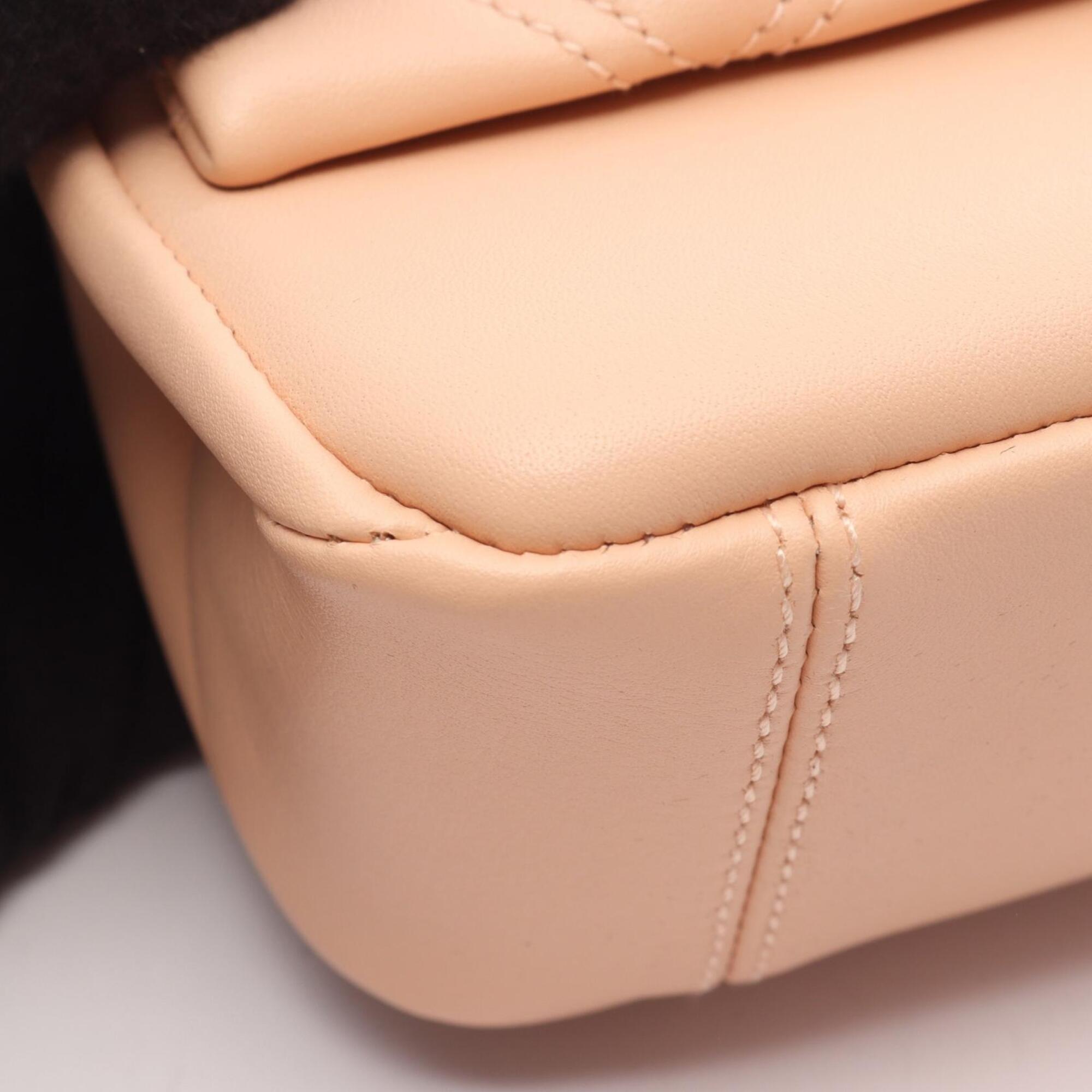 Bvlgari Pink Leather Handbag Shoulder Bag (Pre-Owned)
