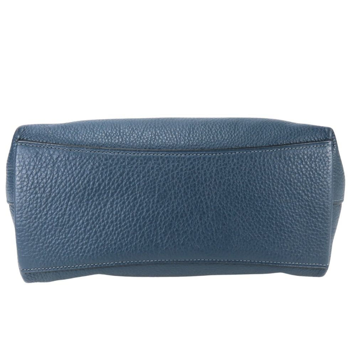 Coach Navy Leather Handbag (Pre-Owned)