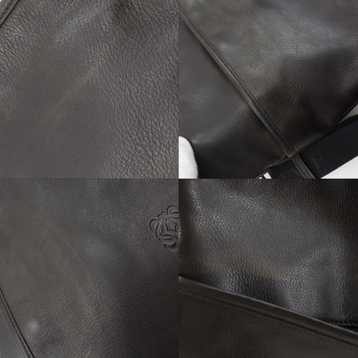 Loewe Black Leather Shoulder Bag (Pre-Owned)