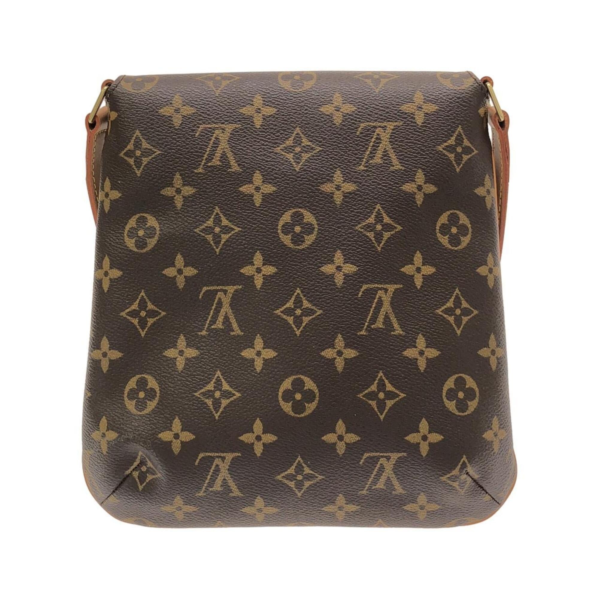 Louis Vuitton Marron Coated Canvas Shoulder Bag (Pre-Owned)