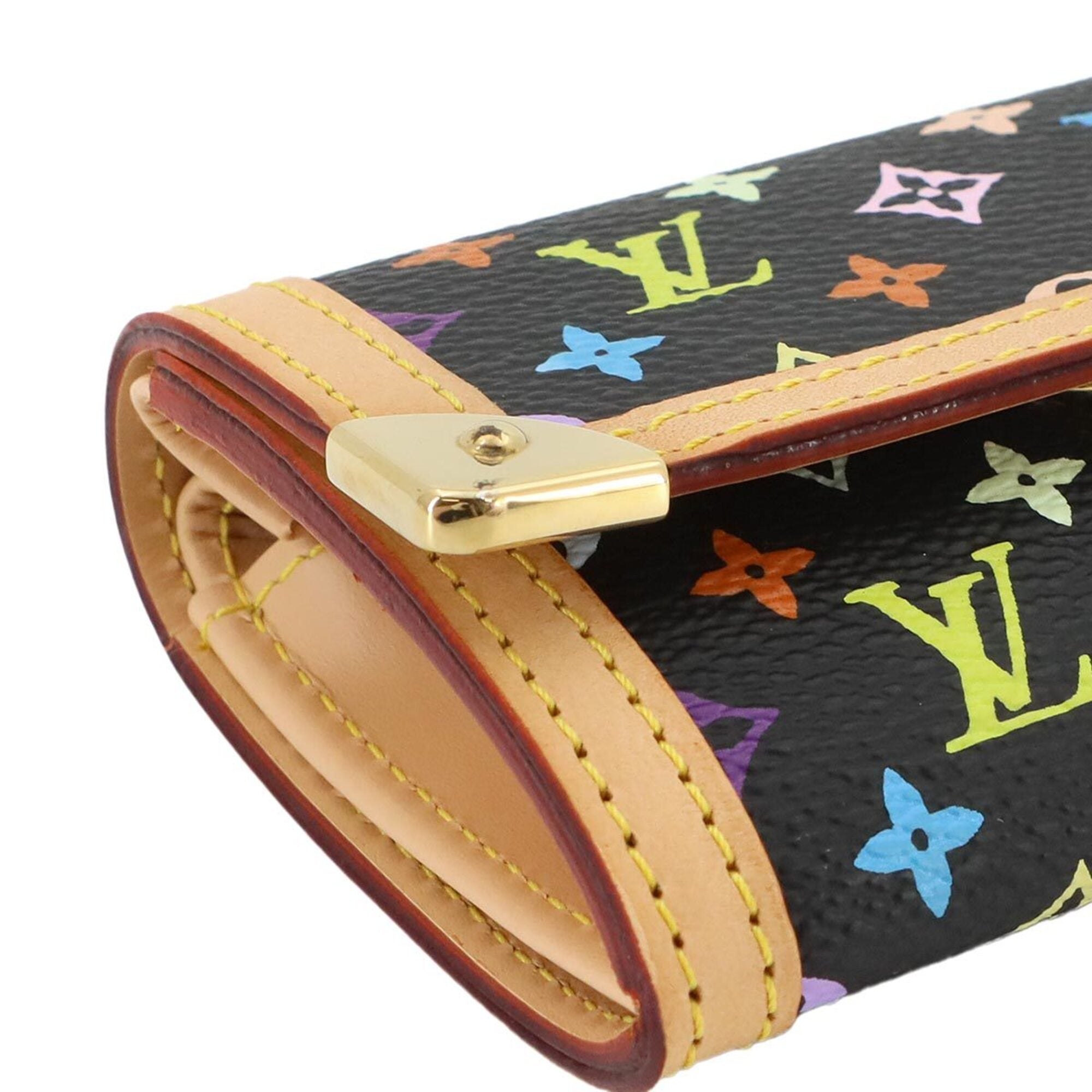 Louis Vuitton Noir Monogram Multicolore Canvas Coin Purse/Coin Case (Pre-Owned)