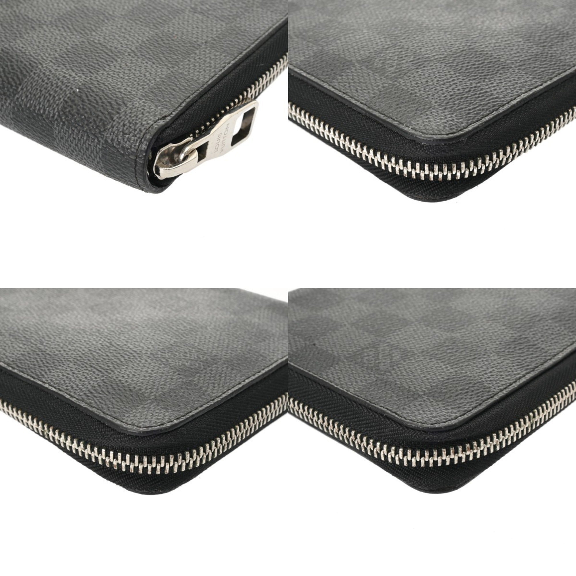 Louis Vuitton Damier Graphite Black Gray Damier Canvas Long Wallet (Bi-Fold) (Pre-Owned)
