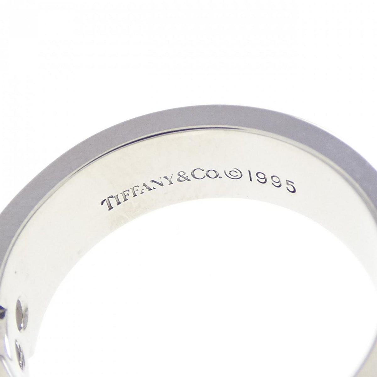 Tiffany White Gold (18K) Band Ring (Pre-Owned)