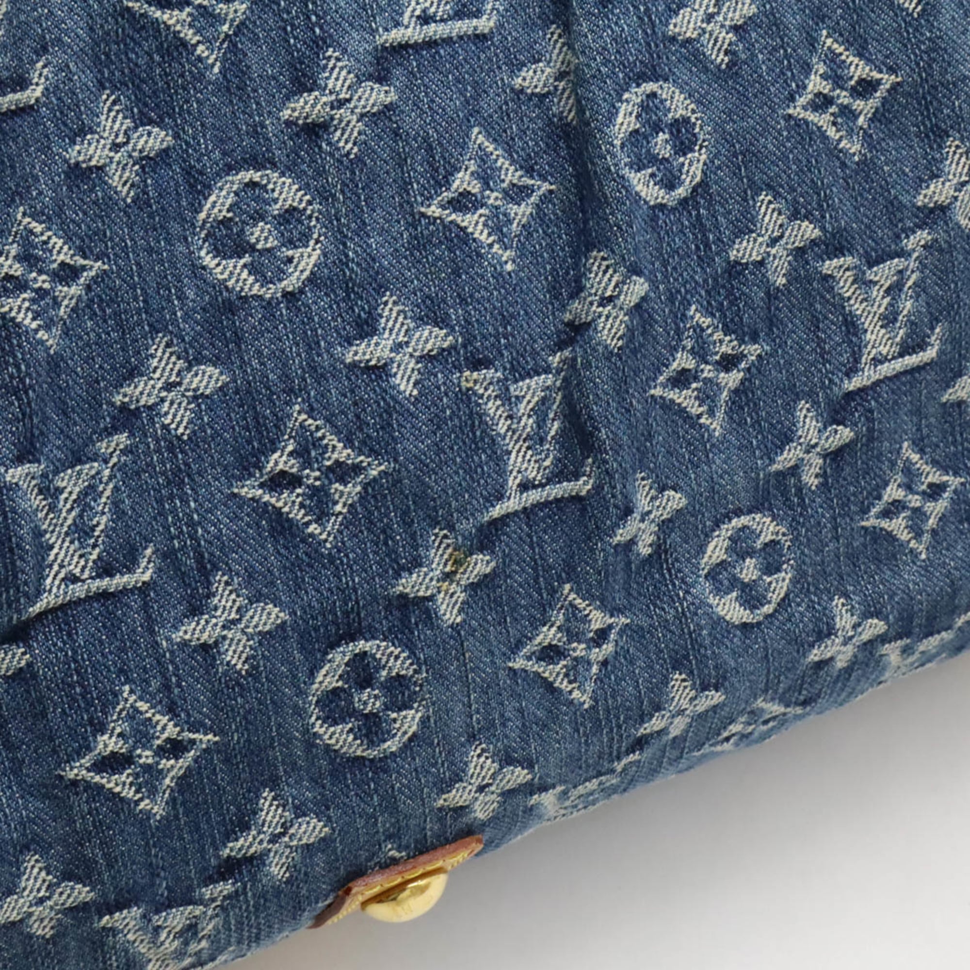 Louis Vuitton Monogram Denim Blue Monogram Denim Handbag Shoulder Bag Tote Bag (Pre-Owned)
