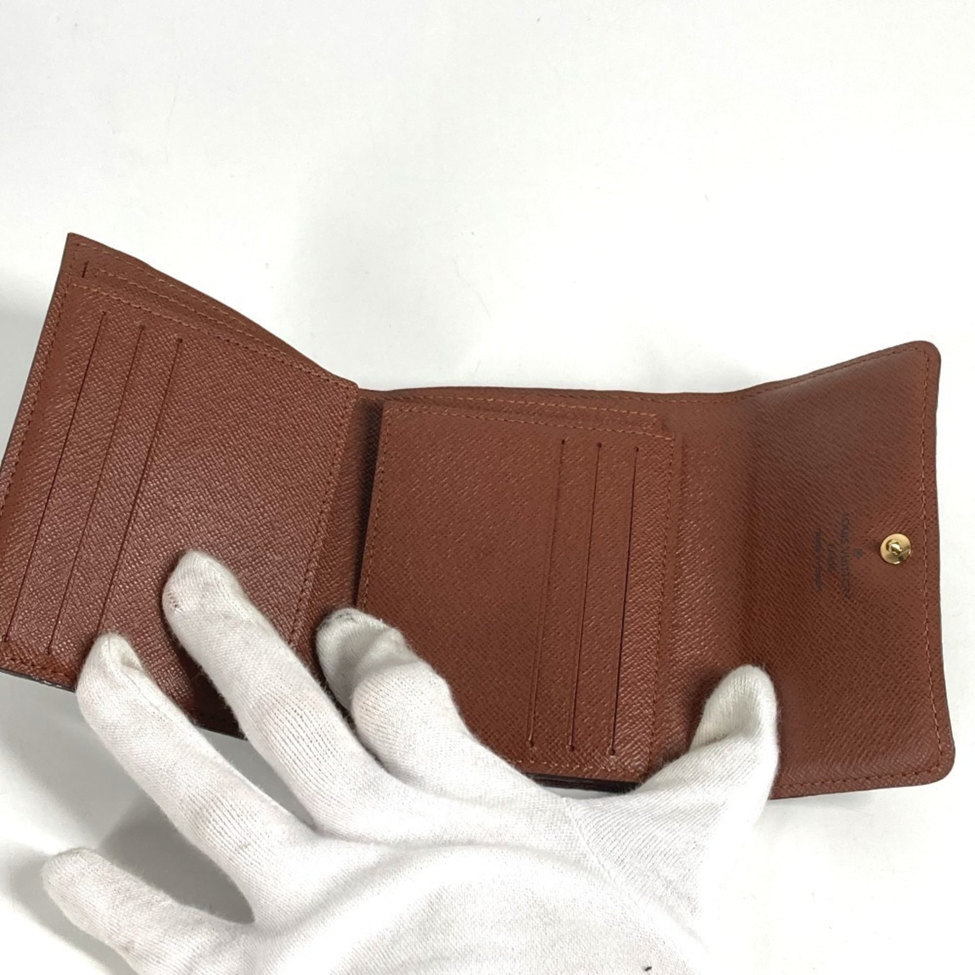 Louis Vuitton Brown Monogram Canvas Card Wallet (Pre-Owned)