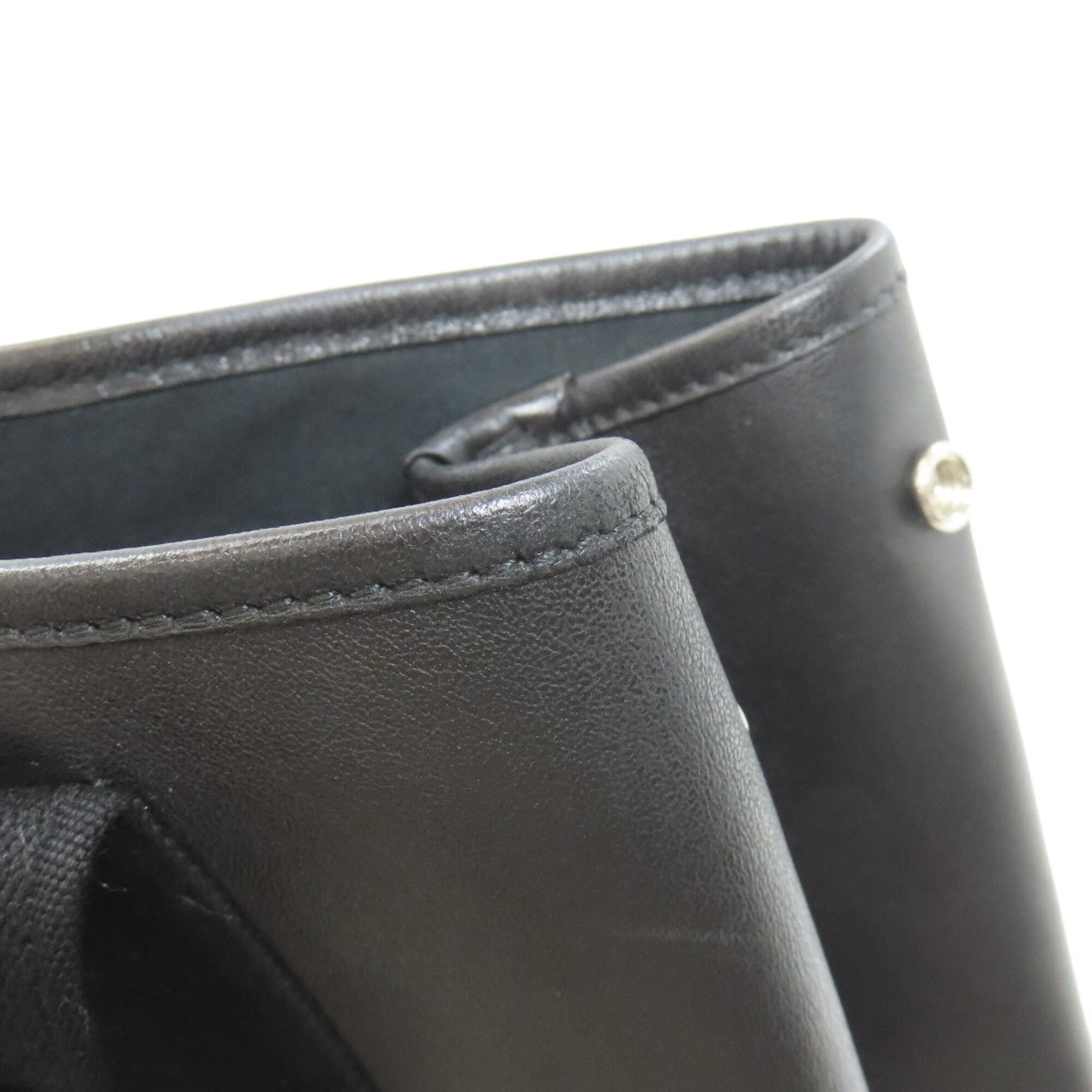 Balenciaga Black Leather Pouch Tote Bag (Pre-Owned)