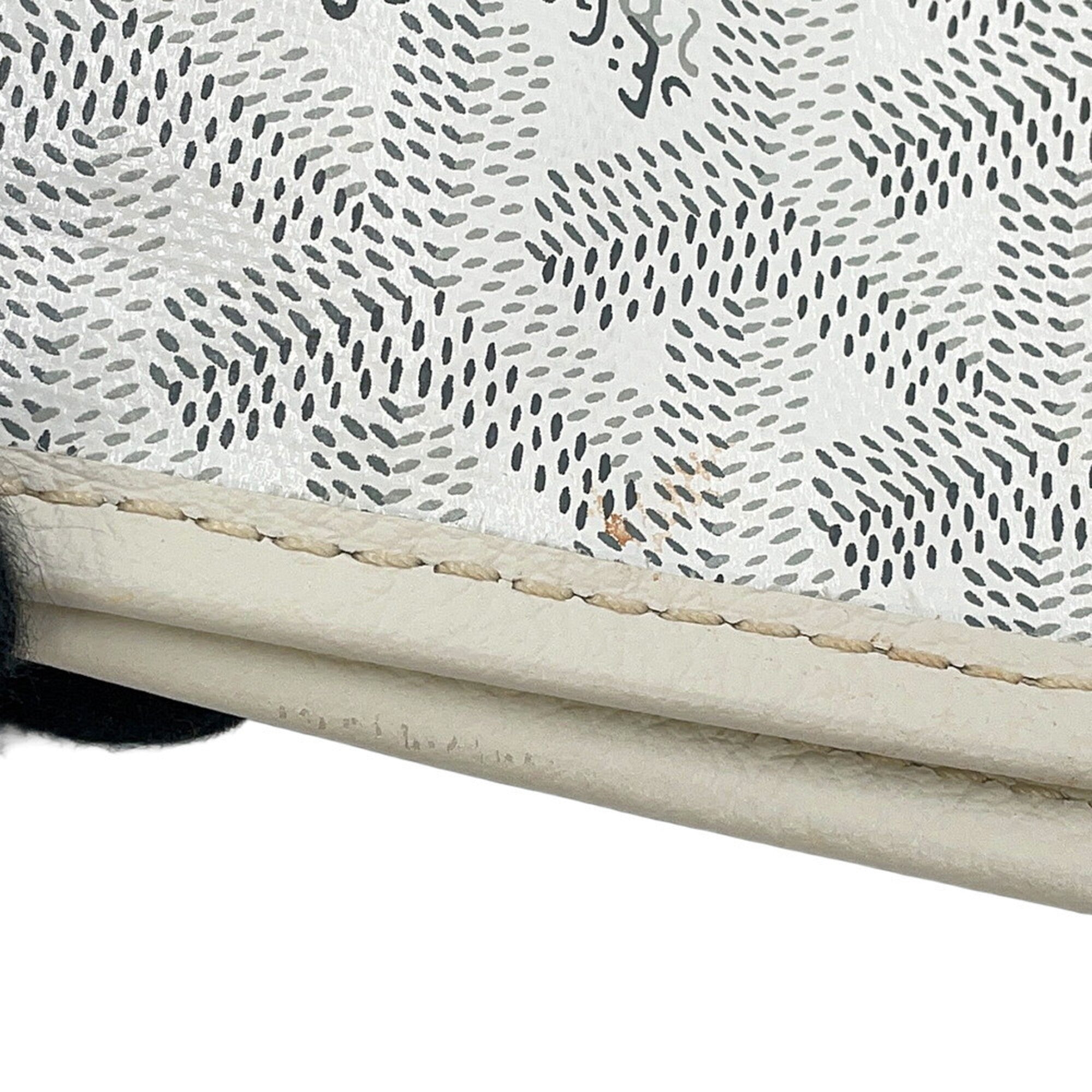 Goyard White Pvc Leather Tote Bag (Pre-Owned)