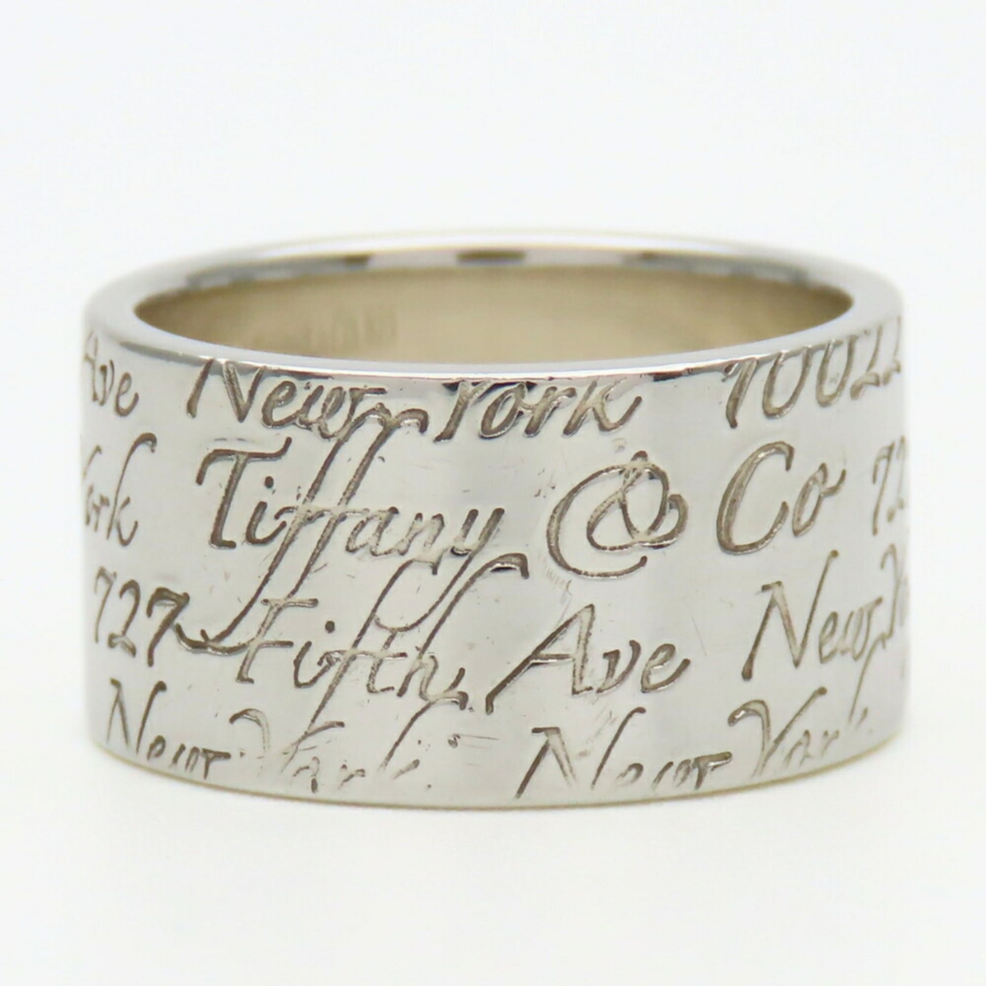 Tiffany Silver Silver 925 Band Ring (Pre-Owned)
