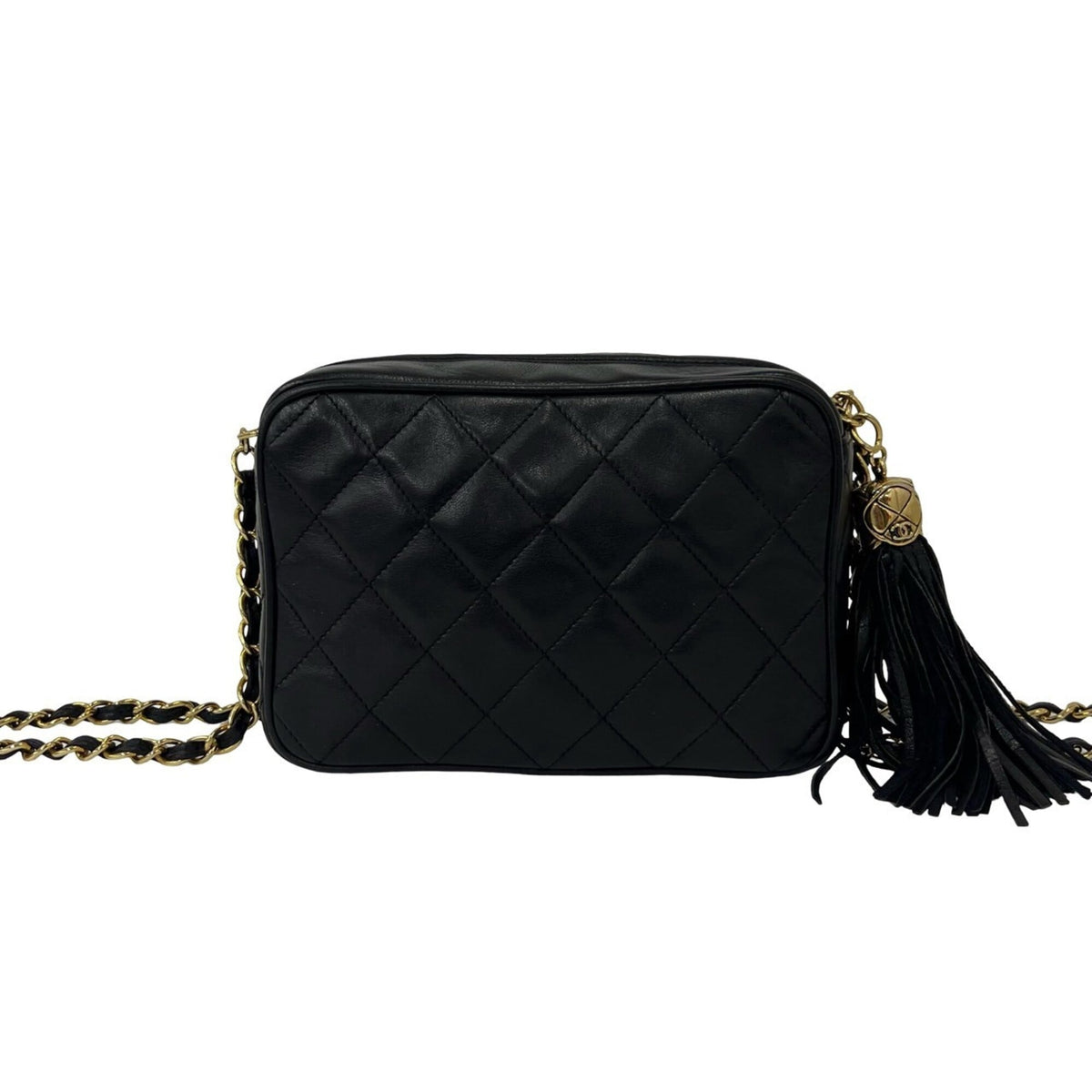 Chanel Black Leather Shoulder Bag (Pre-Owned)