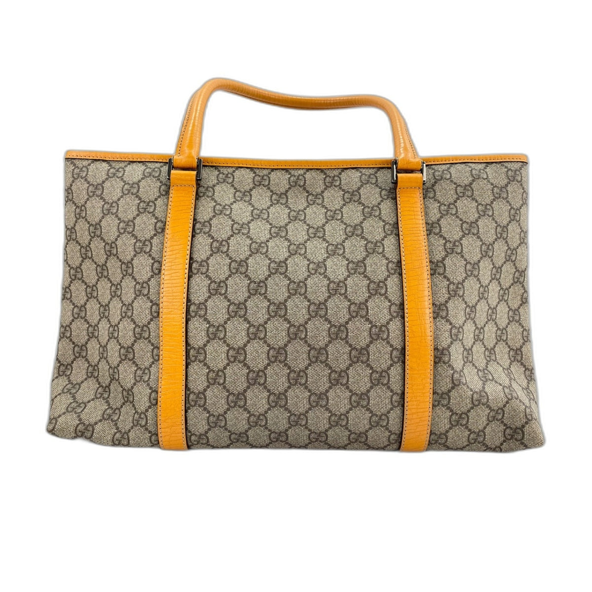 Gucci Beige Orange Tote Bag (Pre-Owned)