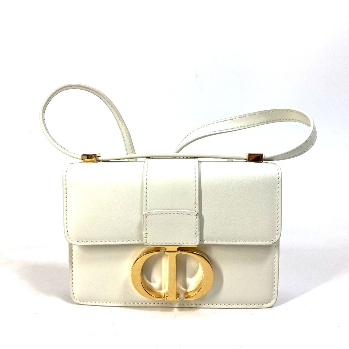 Christian Dior White Leather Shoulder Bag (Pre-Owned)