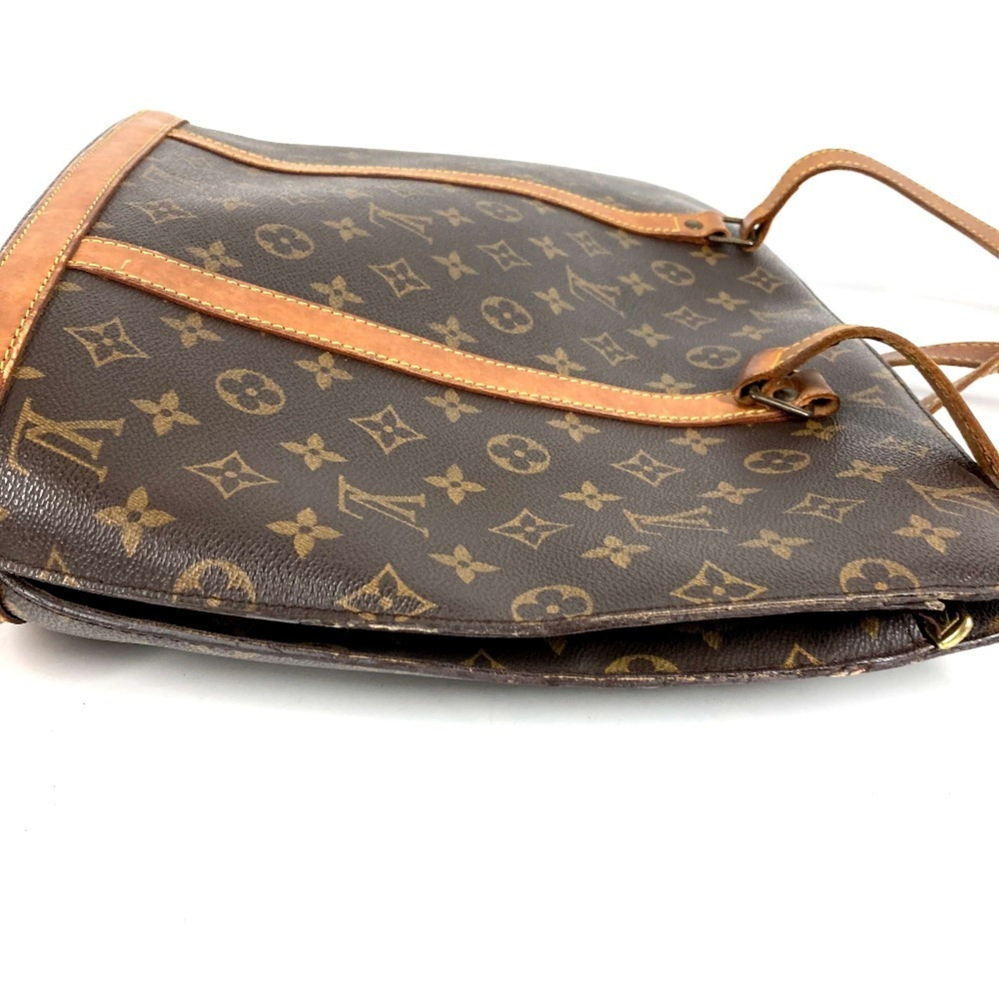 Louis Vuitton Brown Monogram Canvas Shoulder Bag Tote Bag (Pre-Owned)