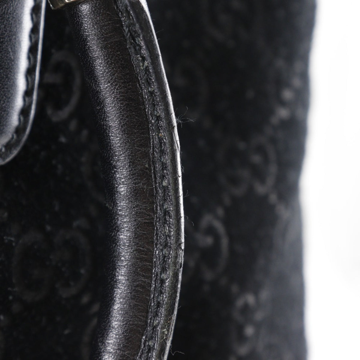 Gucci Black Suede Tote Bag (Pre-Owned)