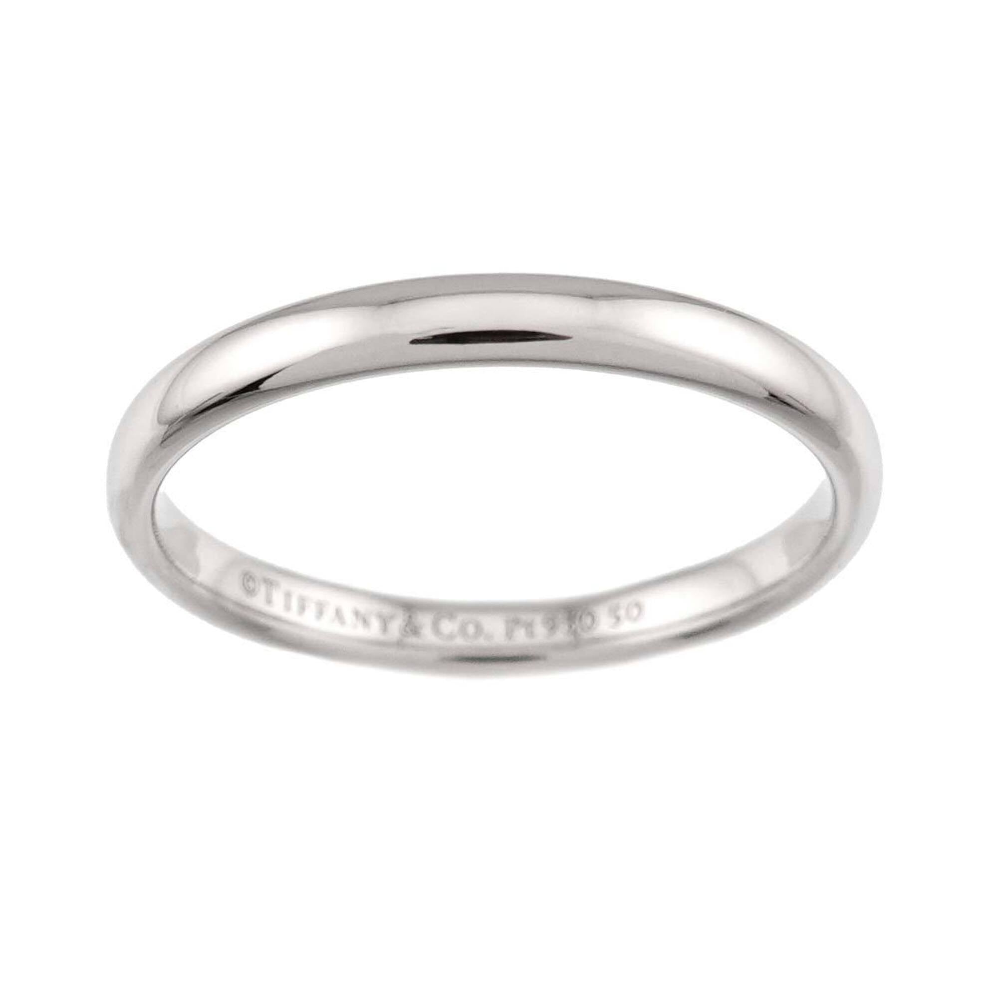 Tiffany Platinum Platinum 950 Band Ring (Pre-Owned)