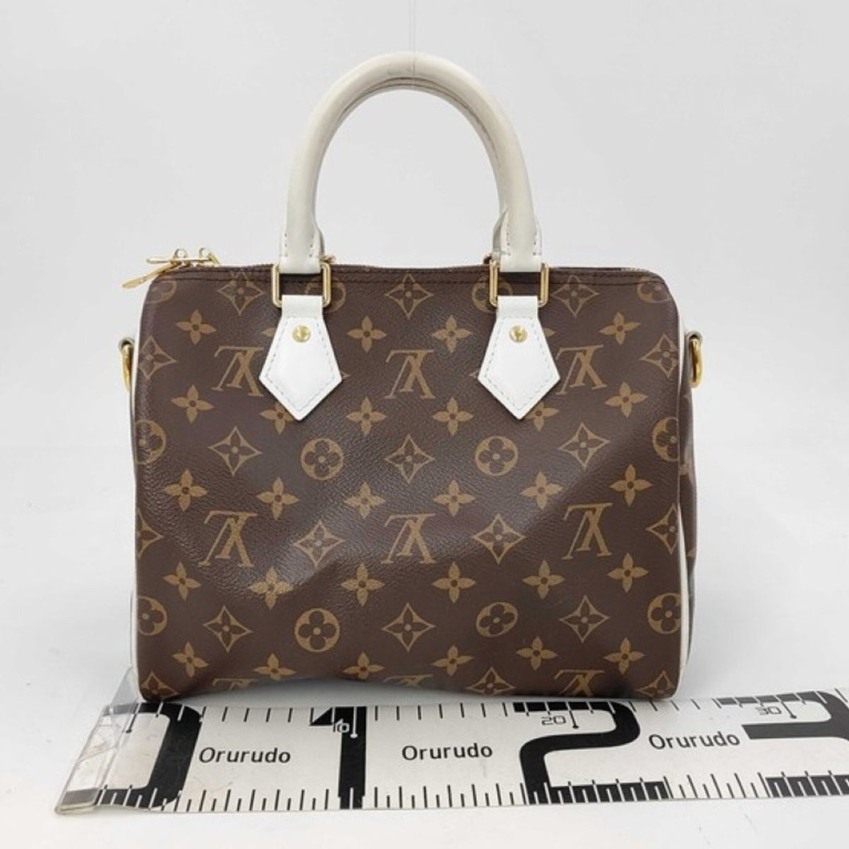 Louis Vuitton Brown Monogram White Monogram Handbag Pouch Shoulder Bag (Pre-Owned)