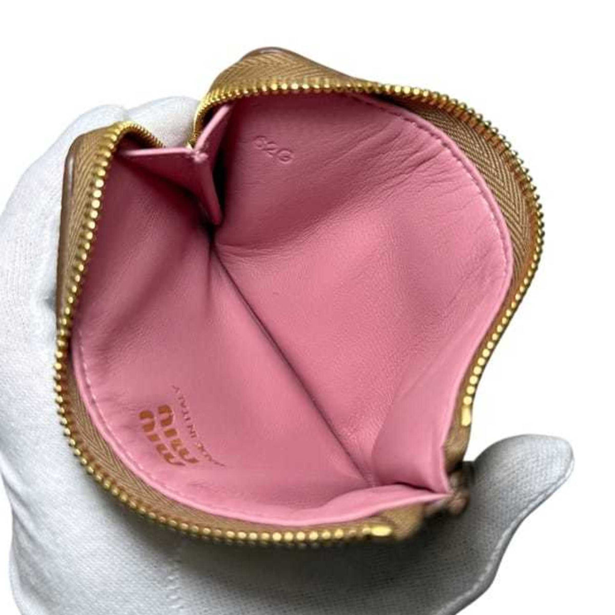 Miu Miu Brown Leather Coin Purse/Coin Case (Pre-Owned)