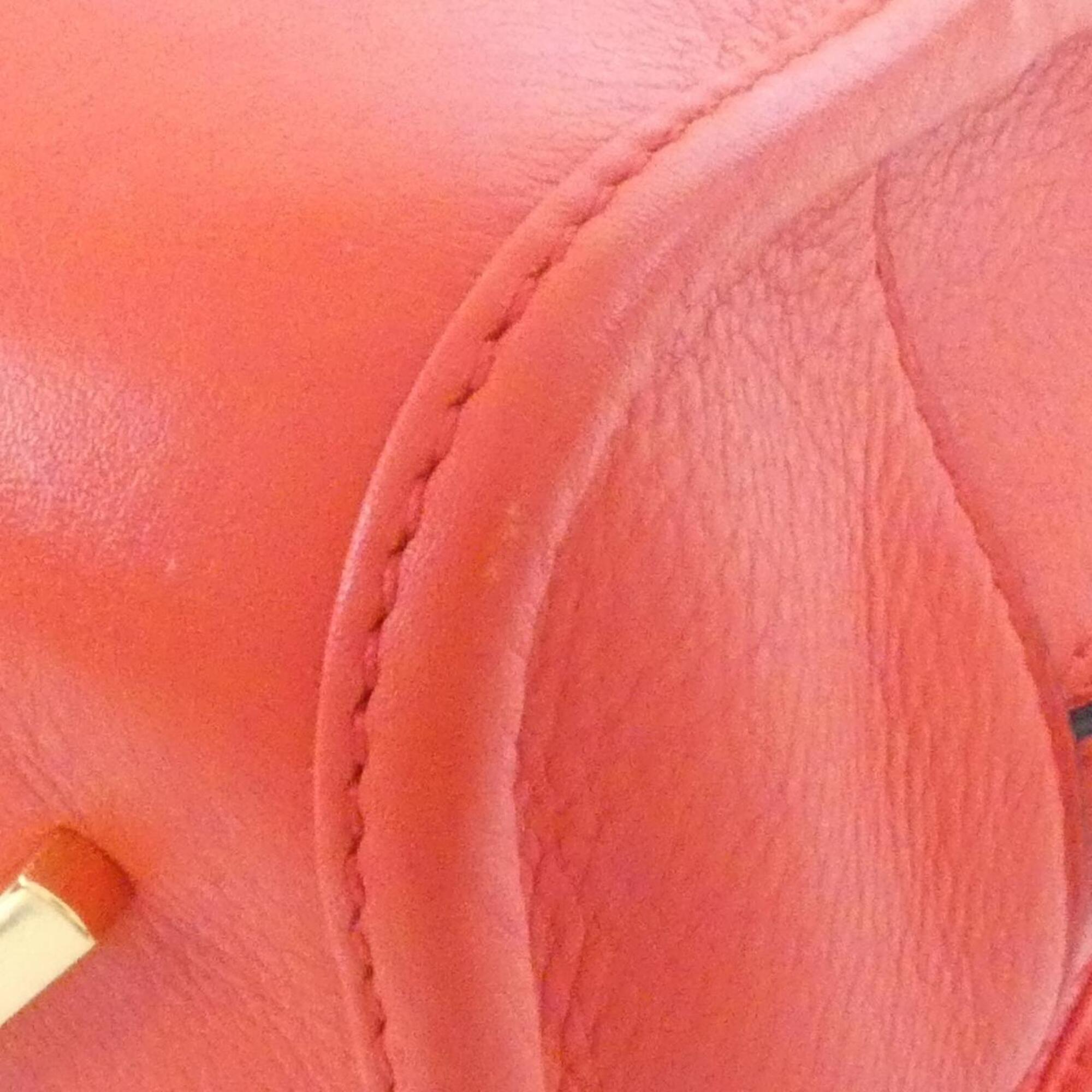 Loewe Red Color Leather Handbag (Pre-Owned)