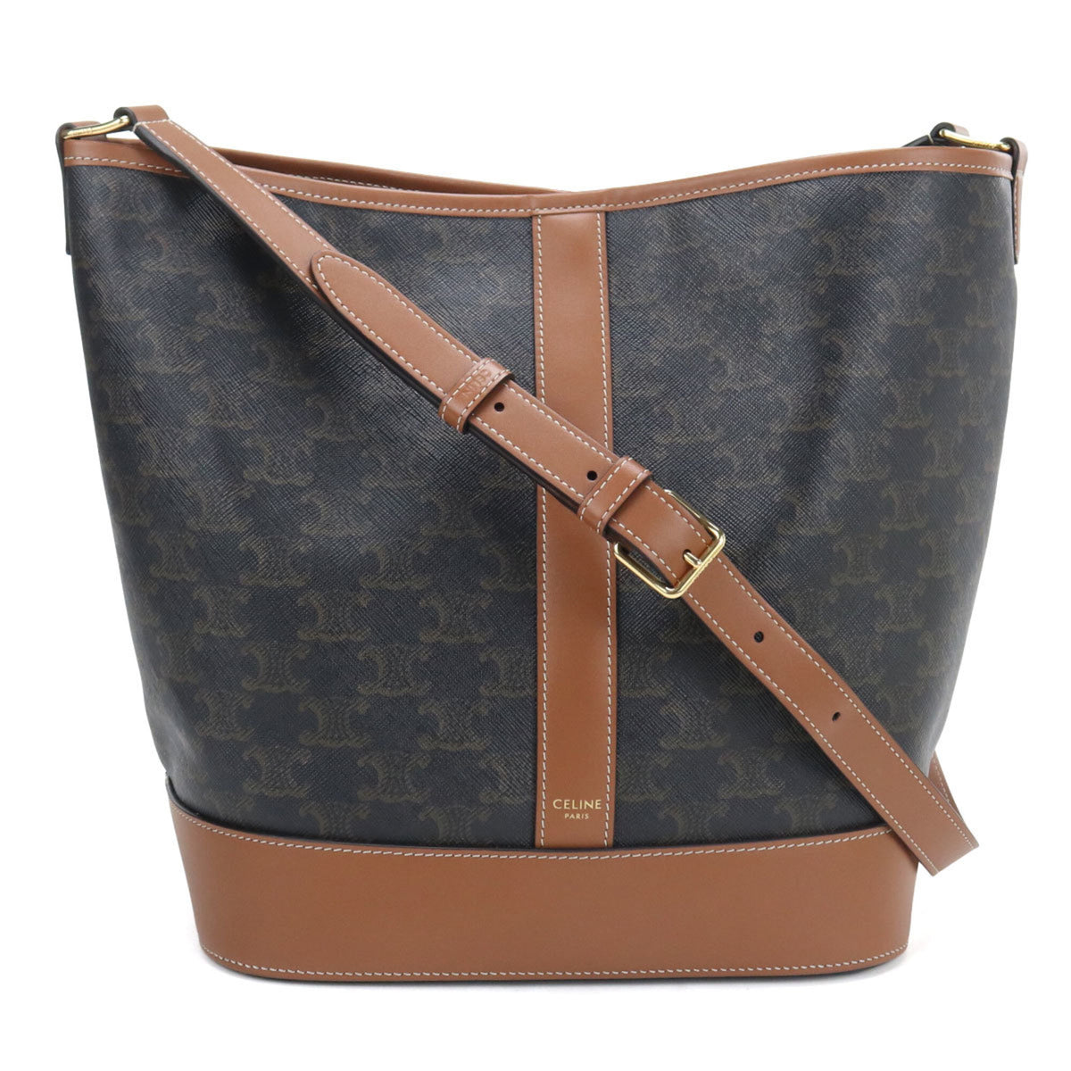 Celine Brown Pvc Leather Shoulder Bag (Pre-Owned)