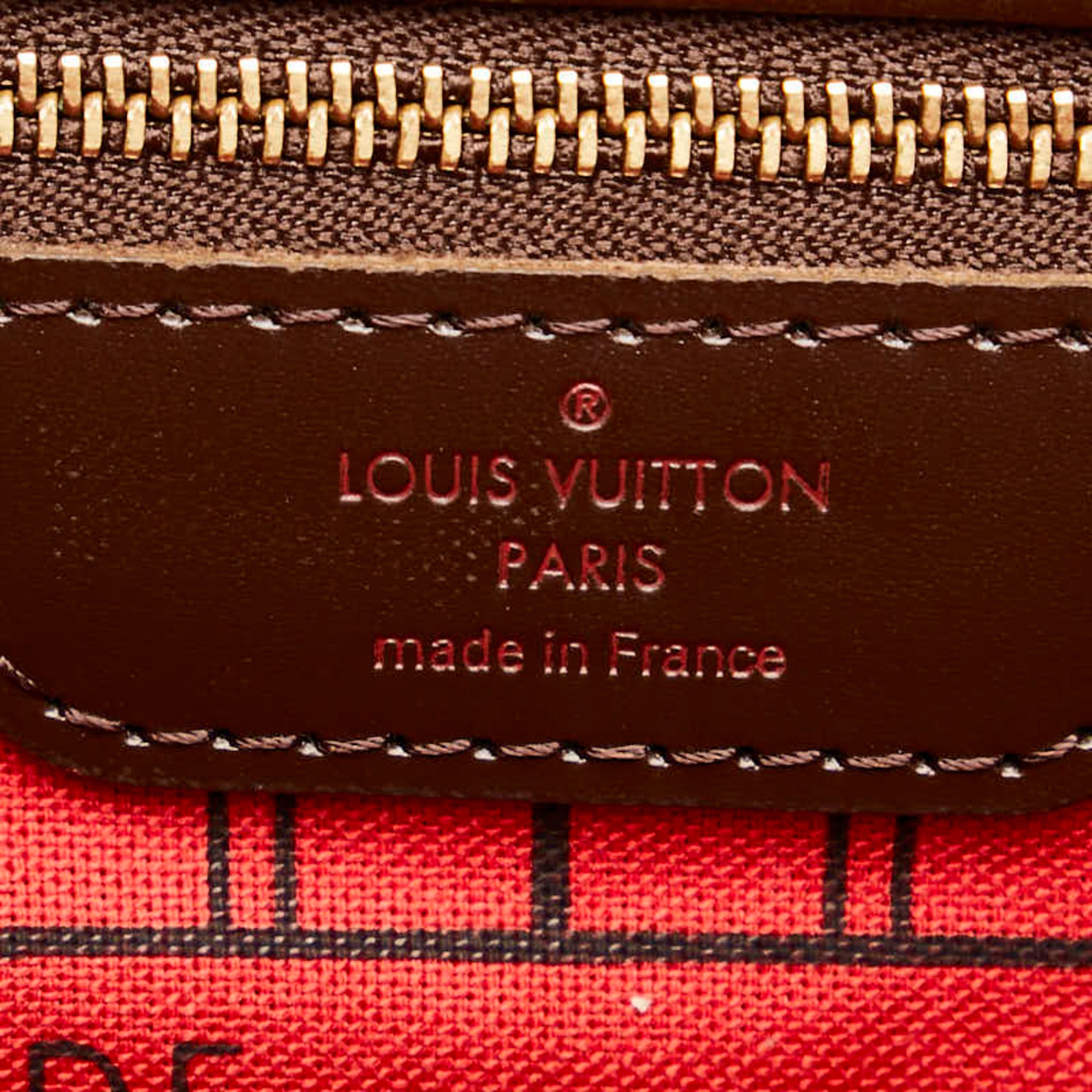 Louis Vuitton Brown Pvc Leather Handbag Pouch Tote Bag (Pre-Owned)