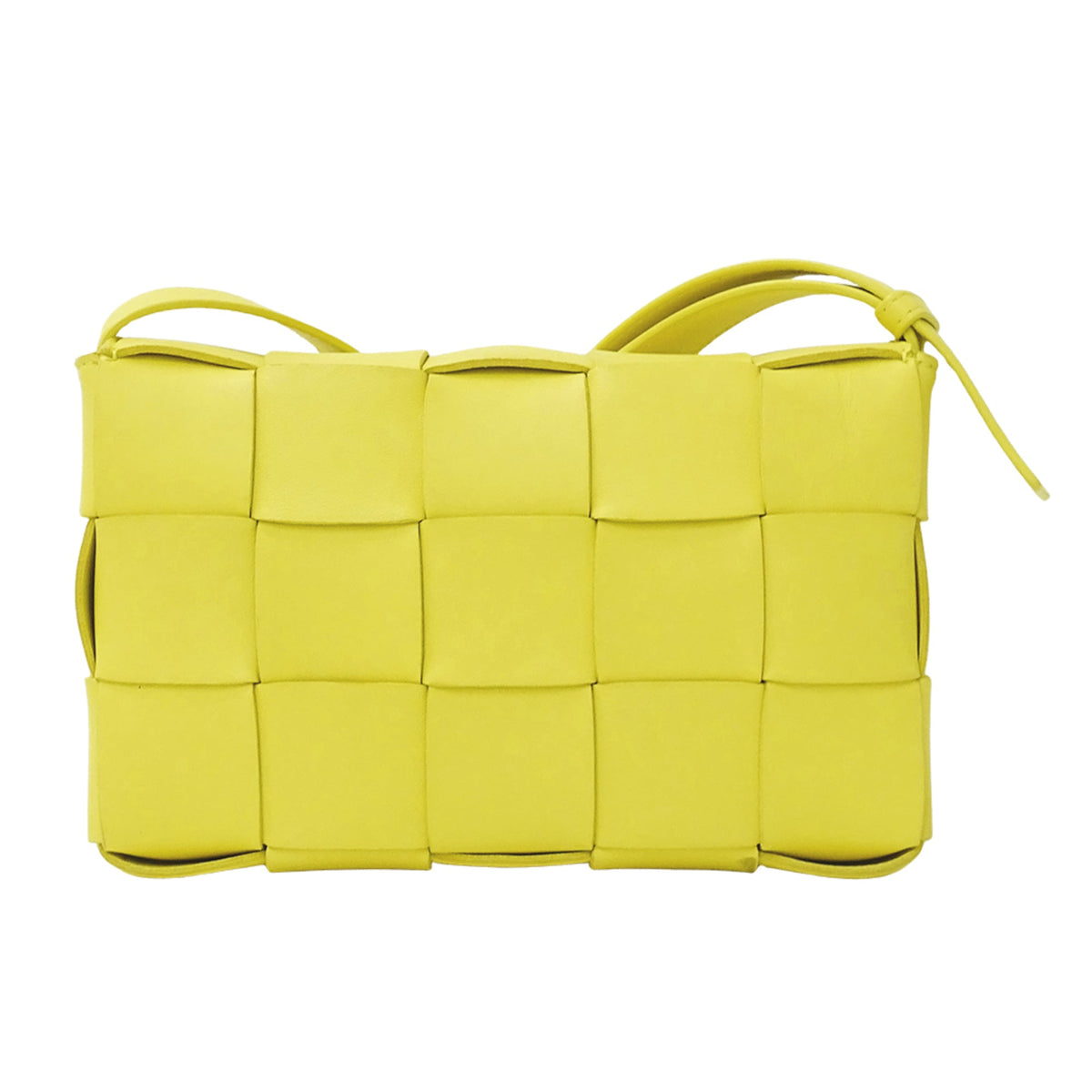 Bottega Veneta Yellow Leather Shoulder Bag (Pre-Owned)
