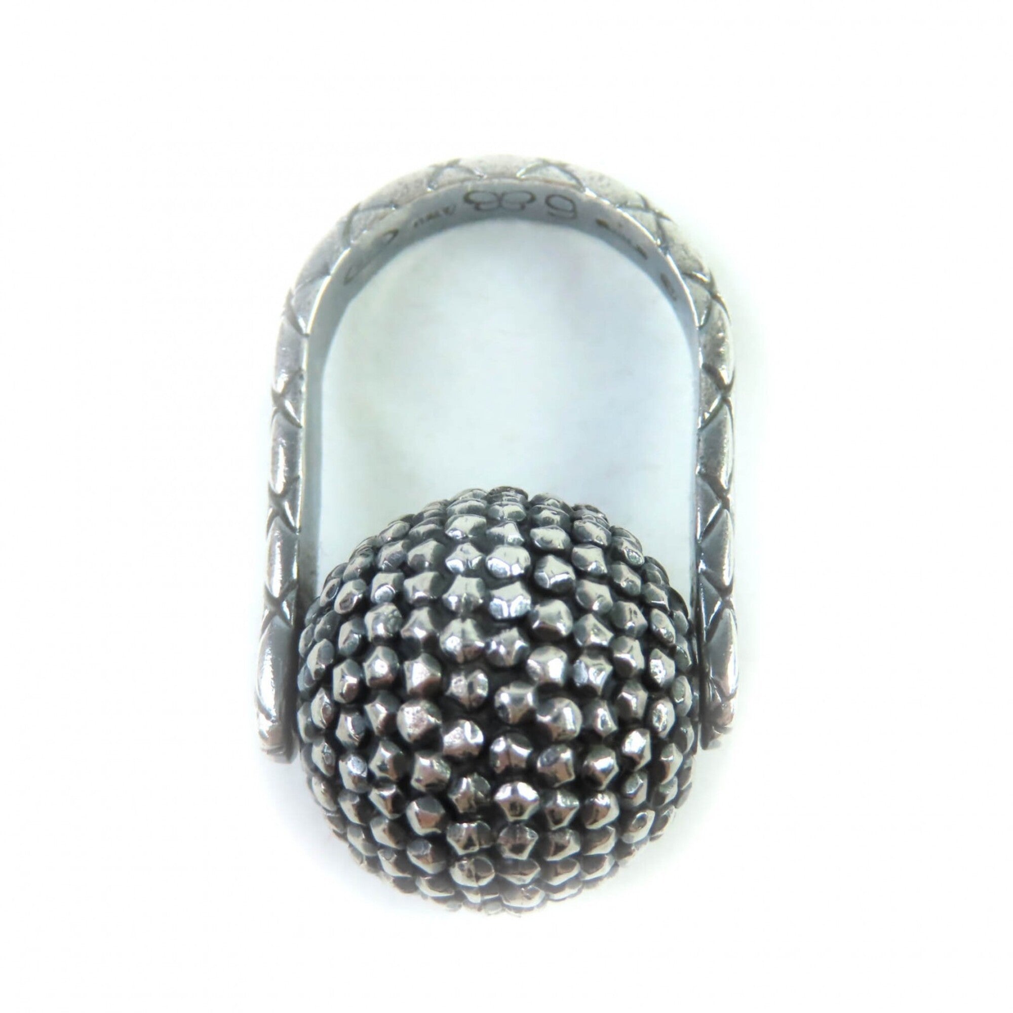 Bottega Veneta Silver Silver 925 Band Ring (Pre-Owned)