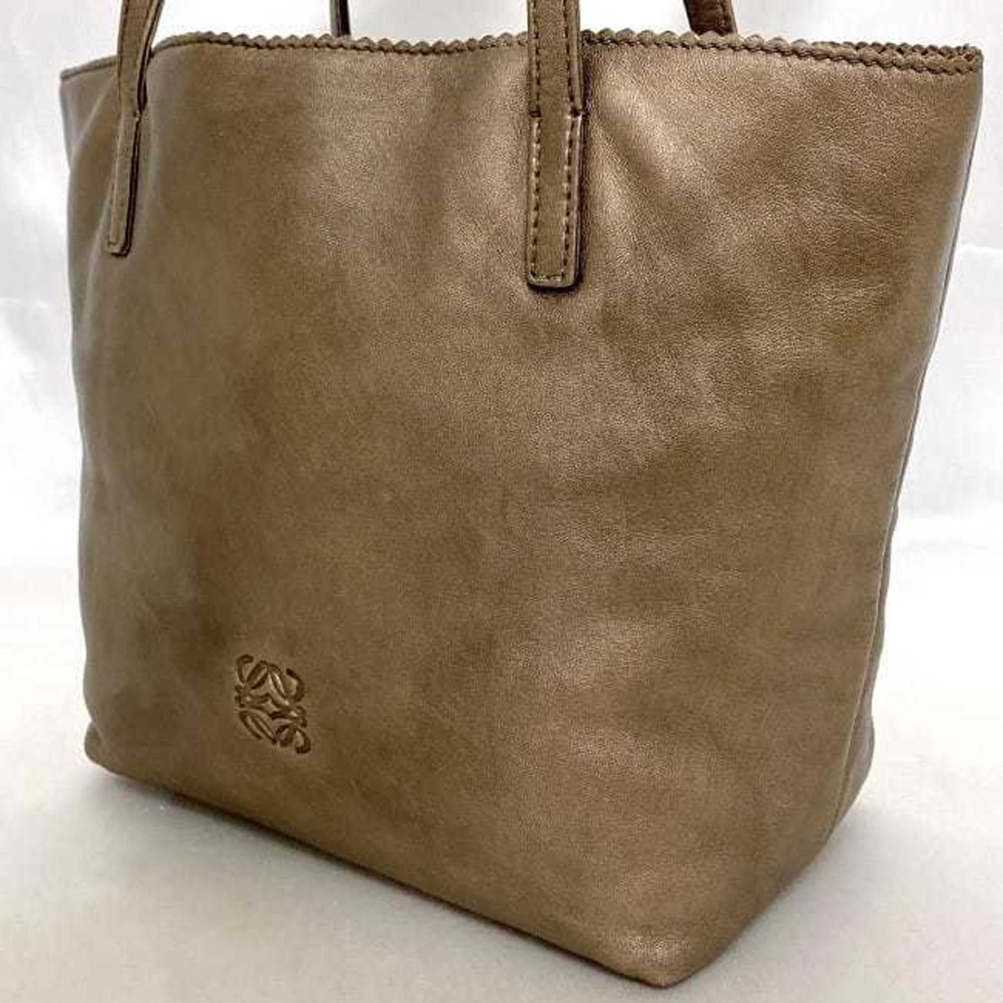 Loewe Brown Nappa Leather Leather Tote Bag (Pre-Owned)