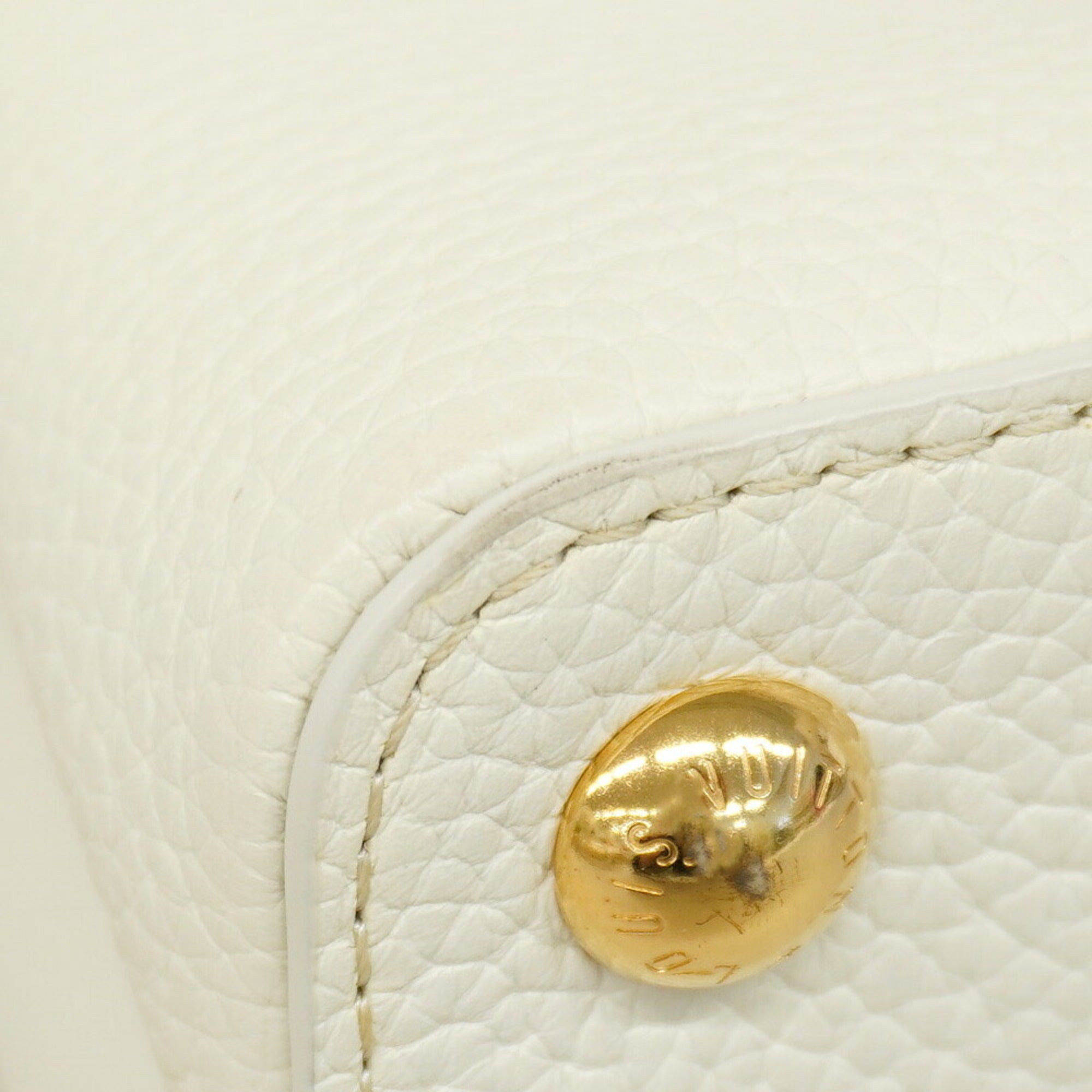 Louis Vuitton Blanc Gray Handbag (Pre-Owned)