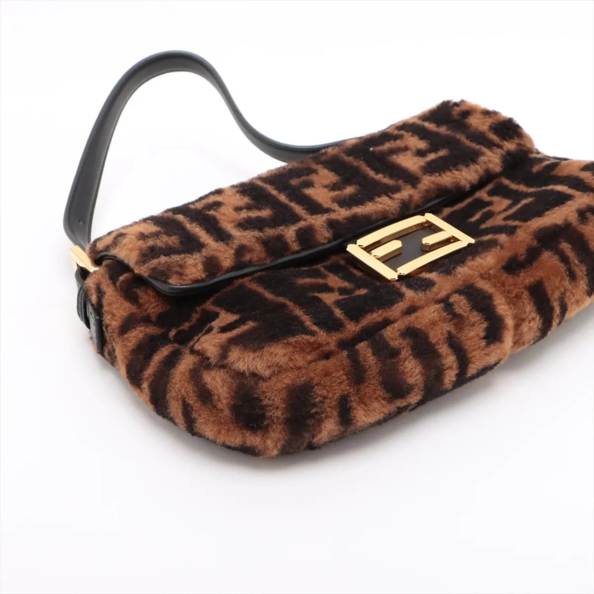 Fendi Brown Leather Shoulder Bag (Pre-Owned)