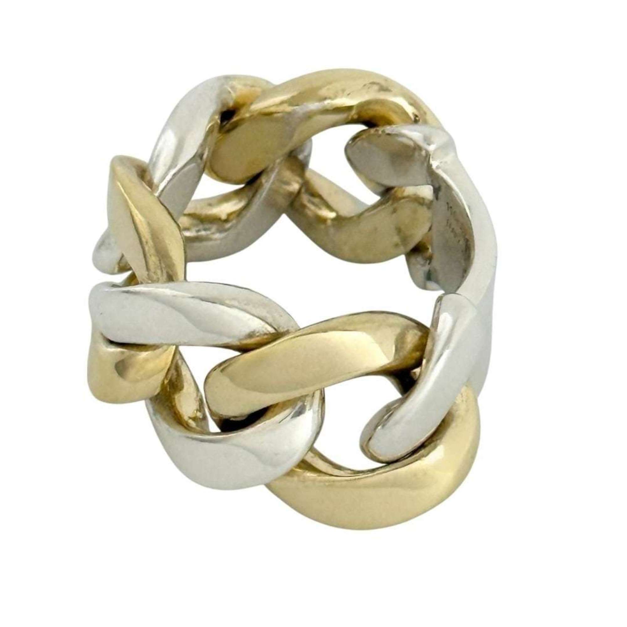Bottega Veneta Silver 925 Band Ring (Pre-Owned)