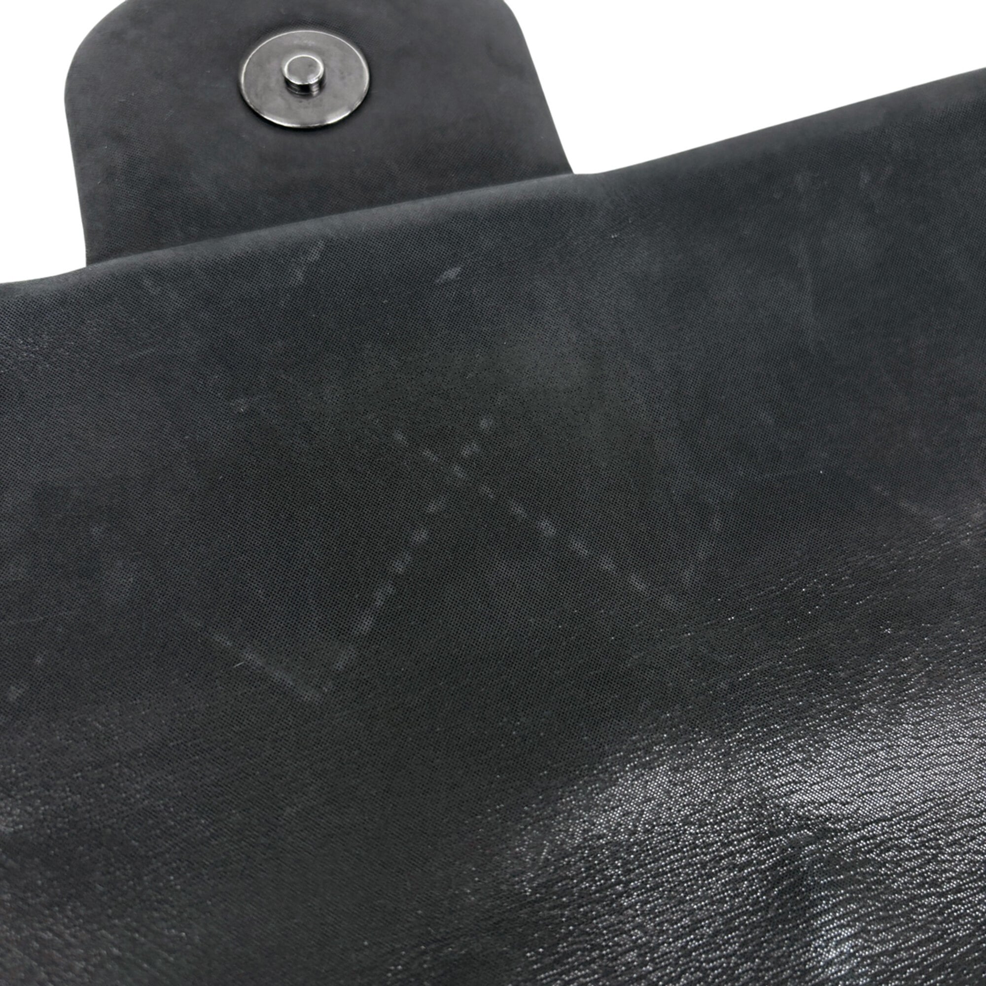 Chanel Wild Stitch Black Fabric Leather Shoulder Bag (Pre-Owned)