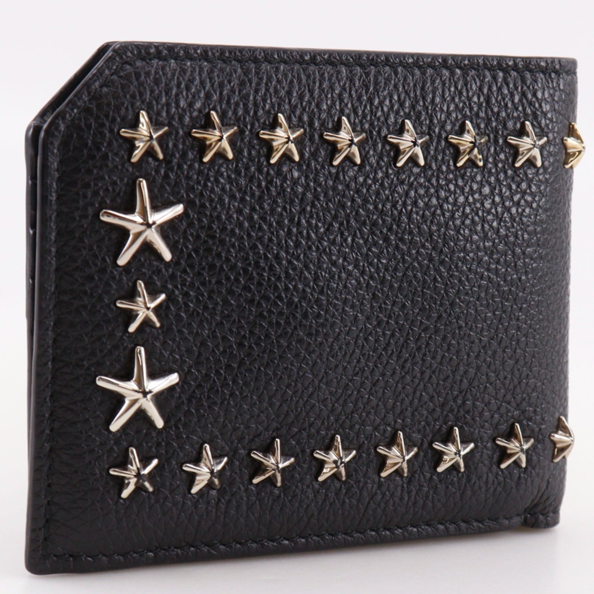 Jimmy Choo Black Leather Wallet (Bi-Fold) (Pre-Owned)