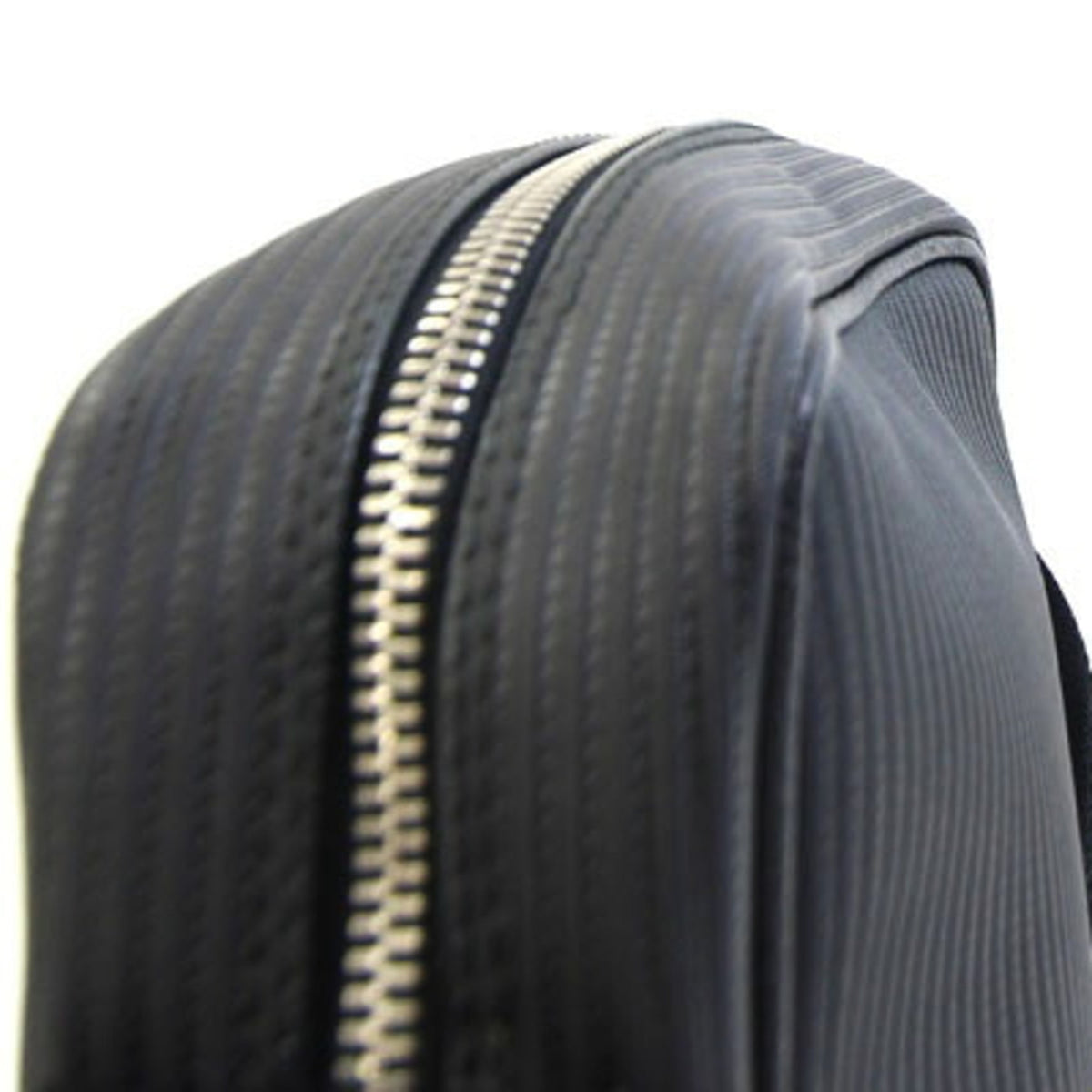 Bvlgari Millerighe Black Coated Canvas Leather Shoulder Bag (Pre-Owned)