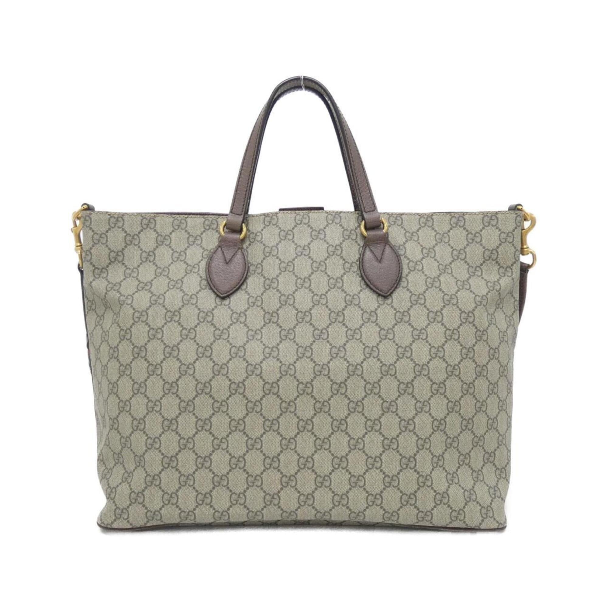 Gucci Beige Brown Gg Supreme Handbag (Pre-Owned)