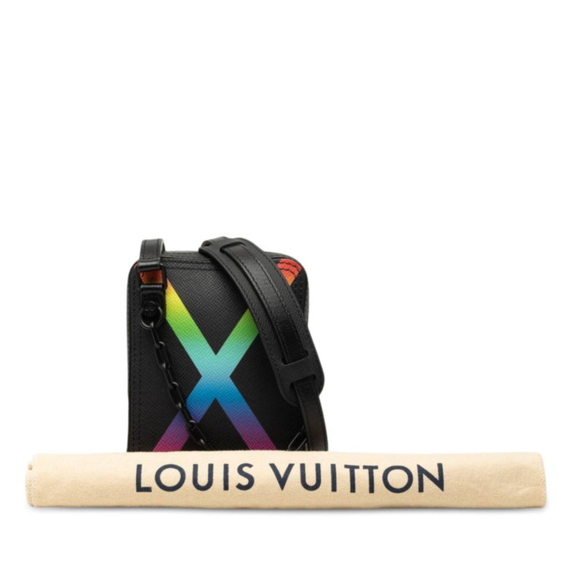 Louis Vuitton Black Multi-Color Leather Shoulder Bag (Pre-Owned)