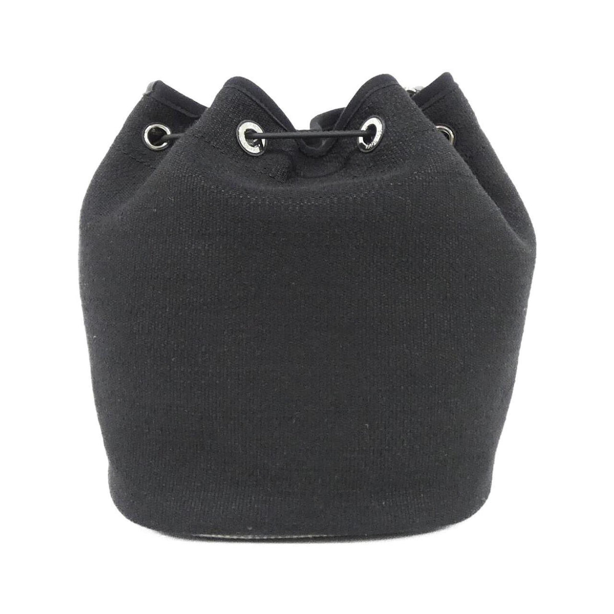 Chanel Black Canvas Leather Shoulder Bag (Pre-Owned)
