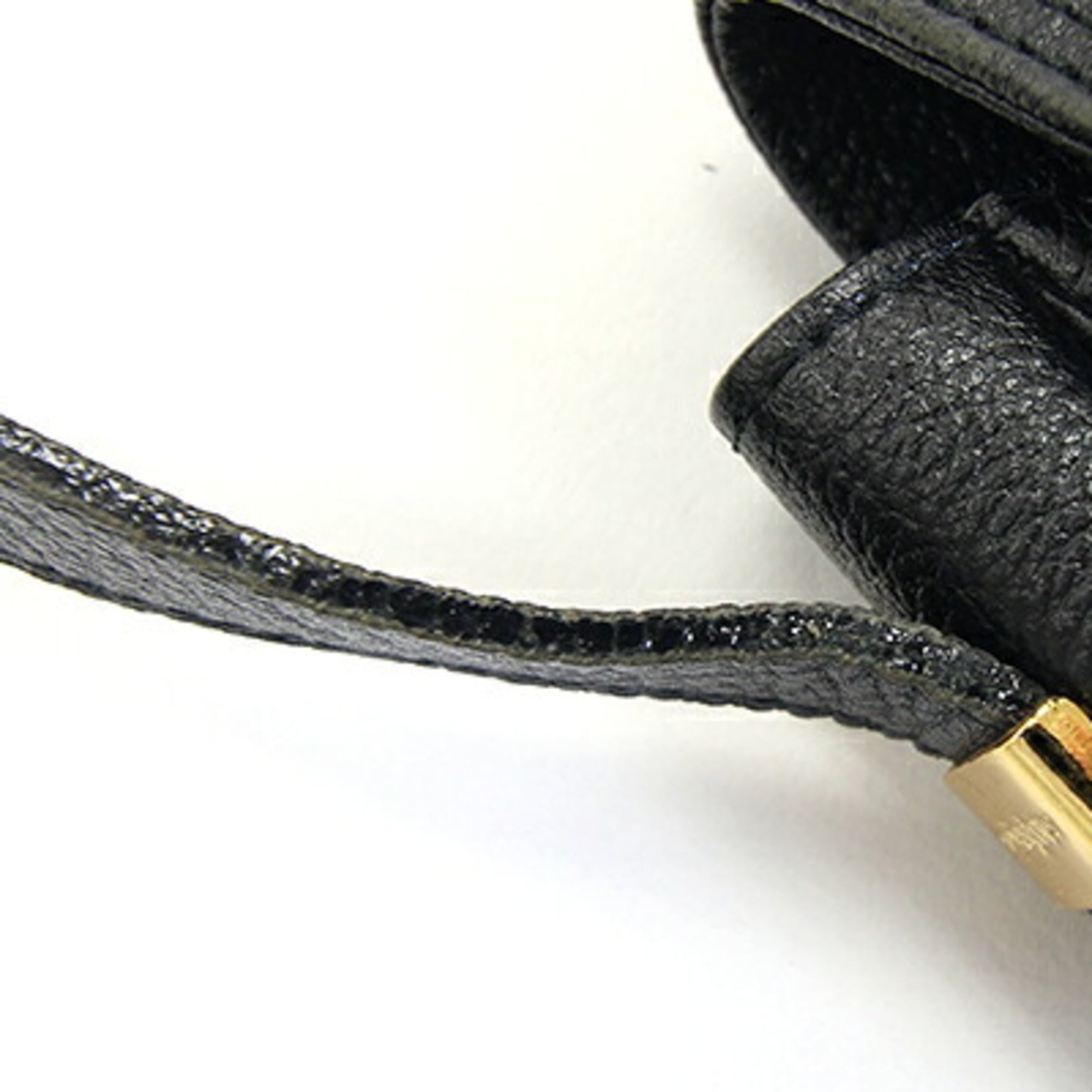 Yves Saint Laurent Black Leather Shoulder Bag (Pre-Owned)